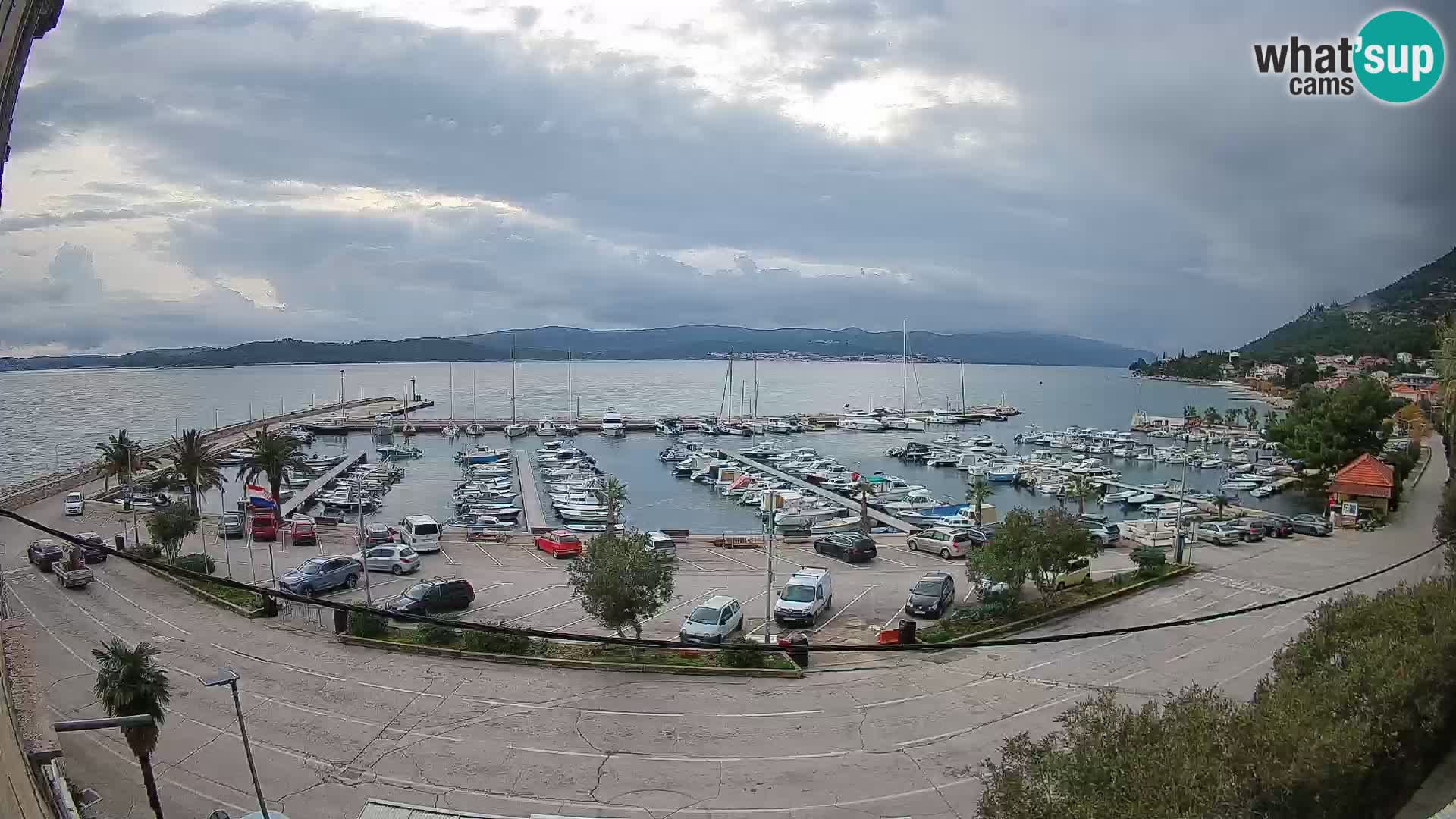 Webcam Orebić Riva – Ferry a Korčula en vivo