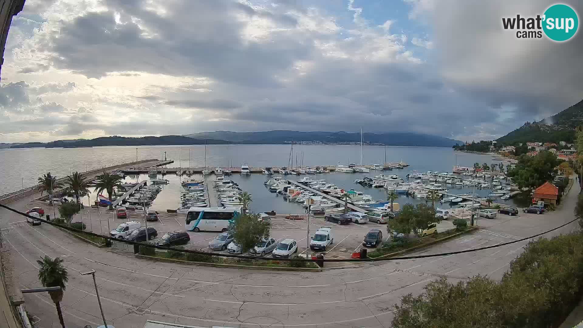 Webcam Orebić Riva – Ferry vers Korčula en direct