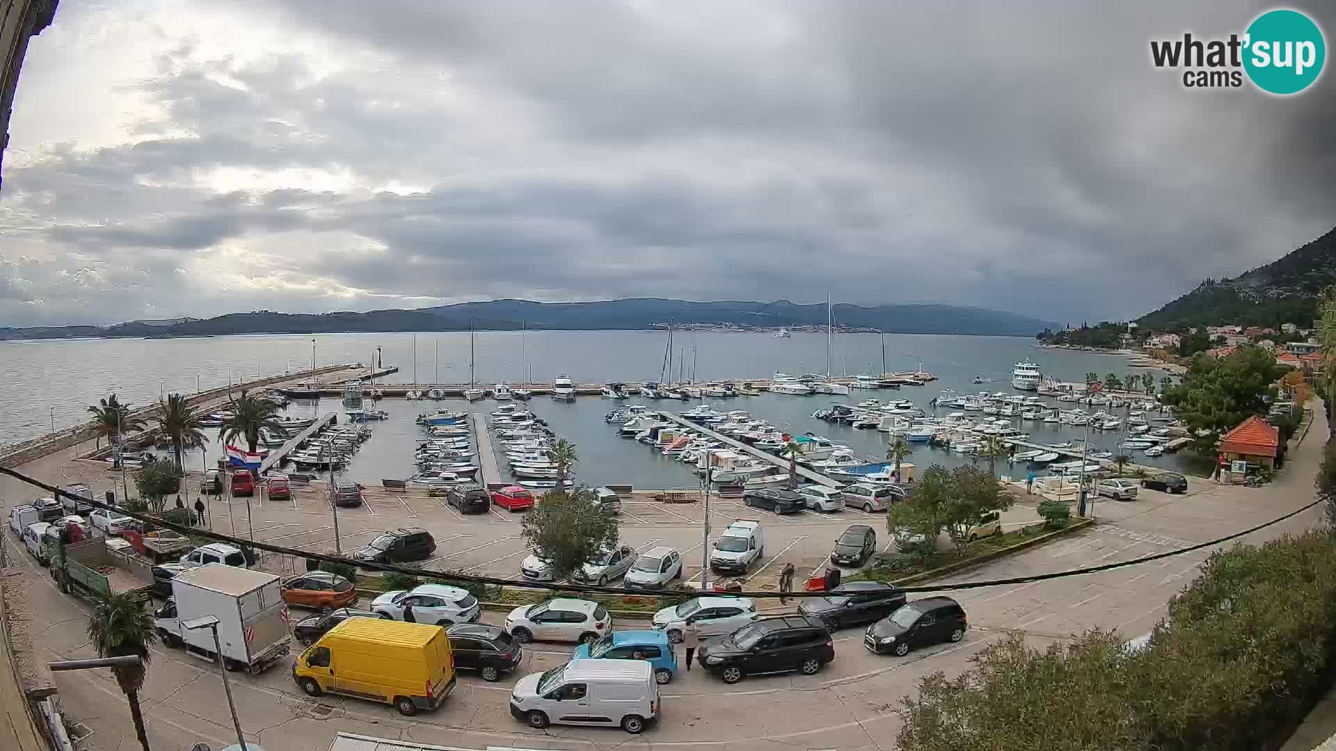 Webcam Orebić Riva – Ferry vers Korčula en direct