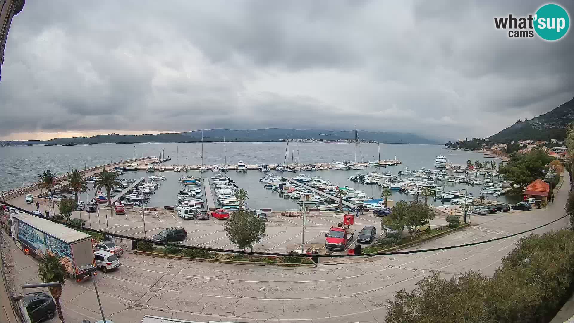 Webcam Orebić Riva – Ferry a Korčula en vivo