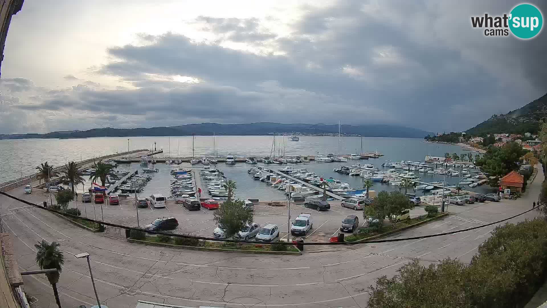 Webcam Orebić Riva – Ferry vers Korčula en direct