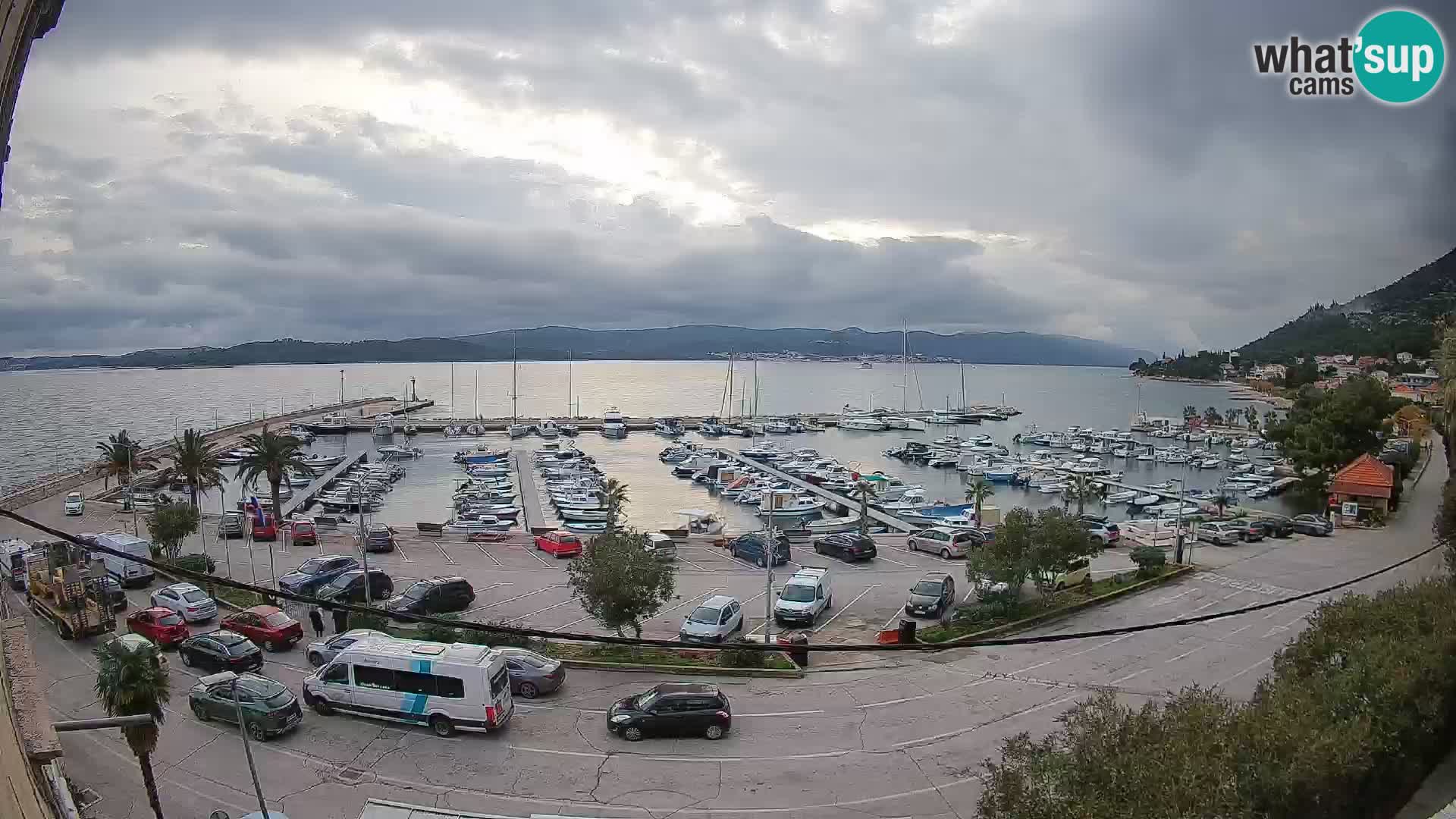 Webcam Orebić Riva – Ferry vers Korčula en direct
