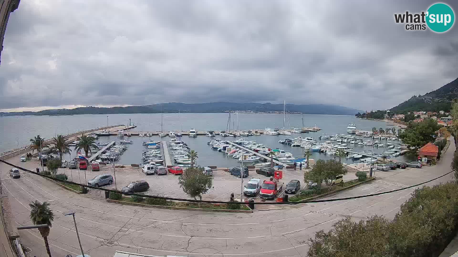 Web kamera Orebić Riva – Trajekt za Korčulu uživo