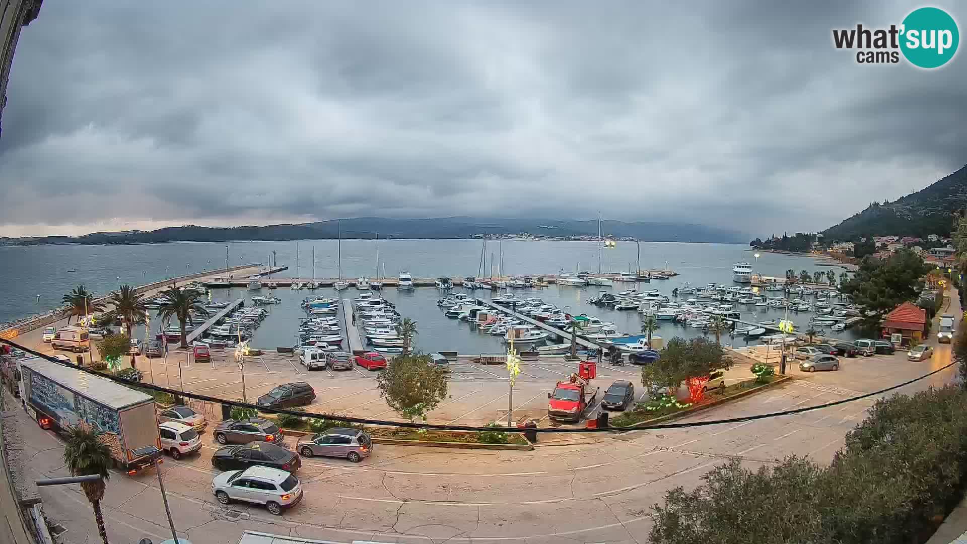 Webcam Orebić Riva – Ferry a Korčula en vivo