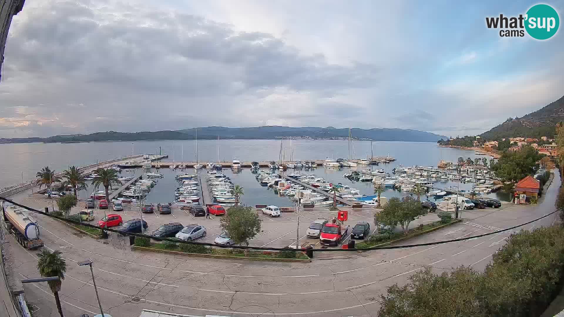 Webcam Orebić Riva – Ferry to Korčula Live