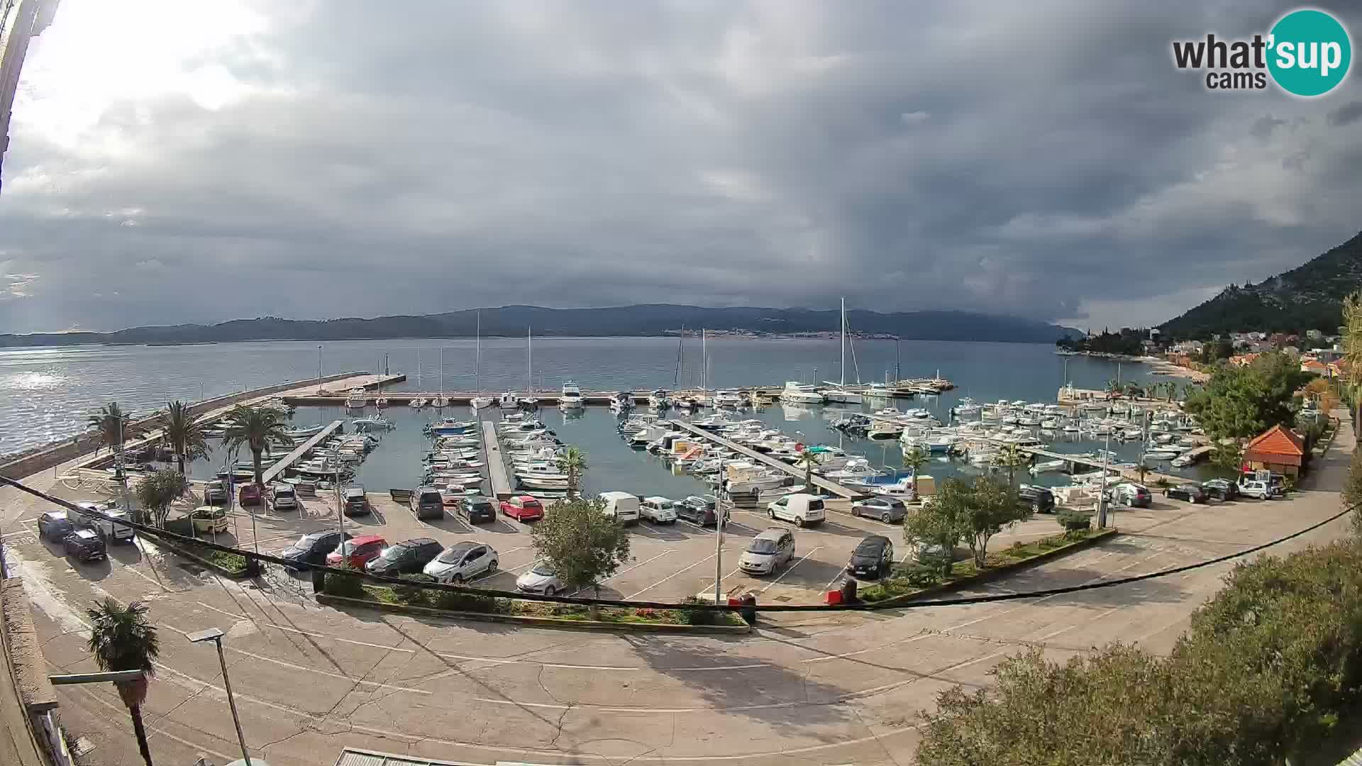 Webcam Orebić Riva – Ferry to Korčula Live