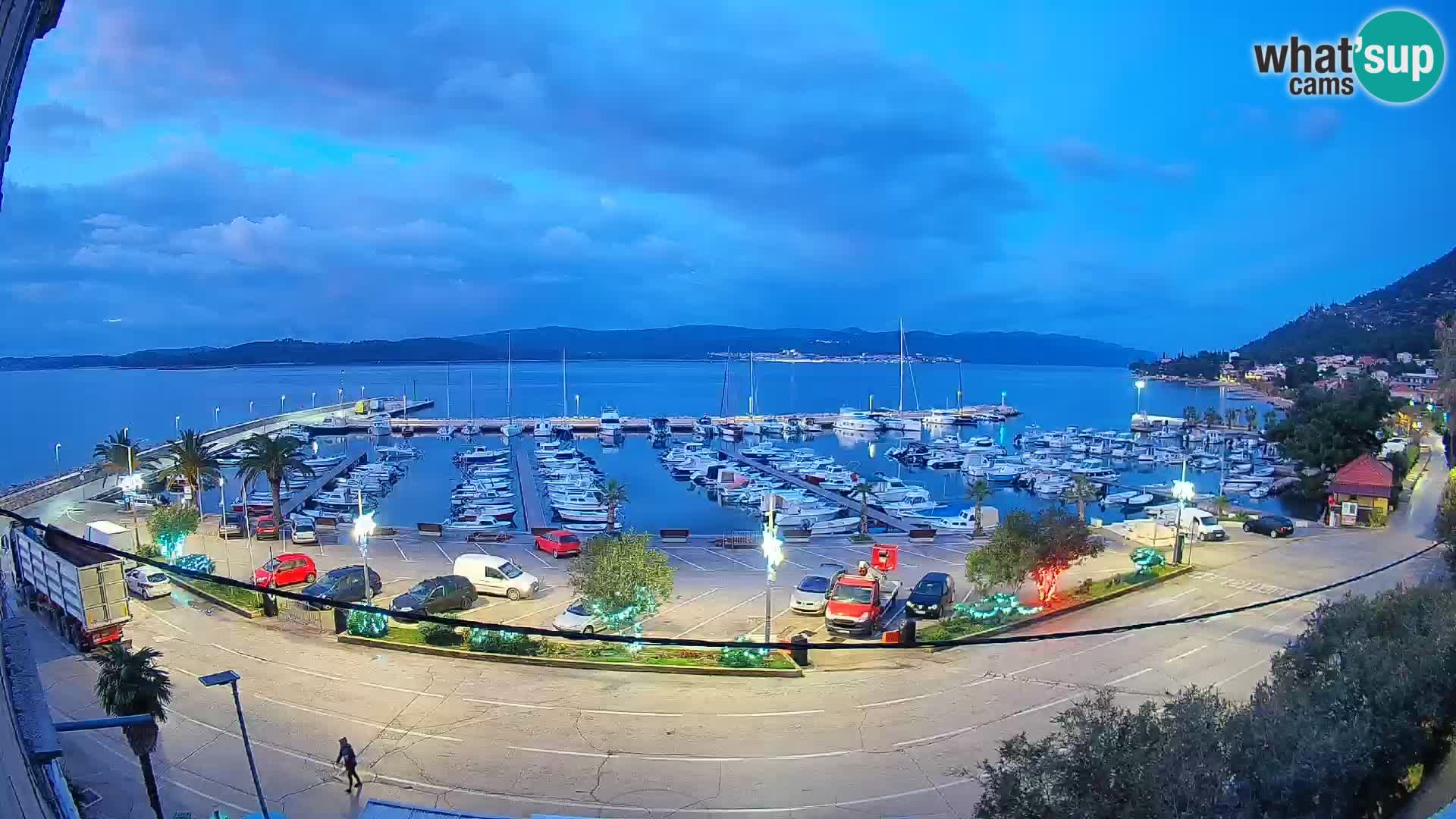 Webcam Orebić Uferpromenade – Fähre nach Korčula Live