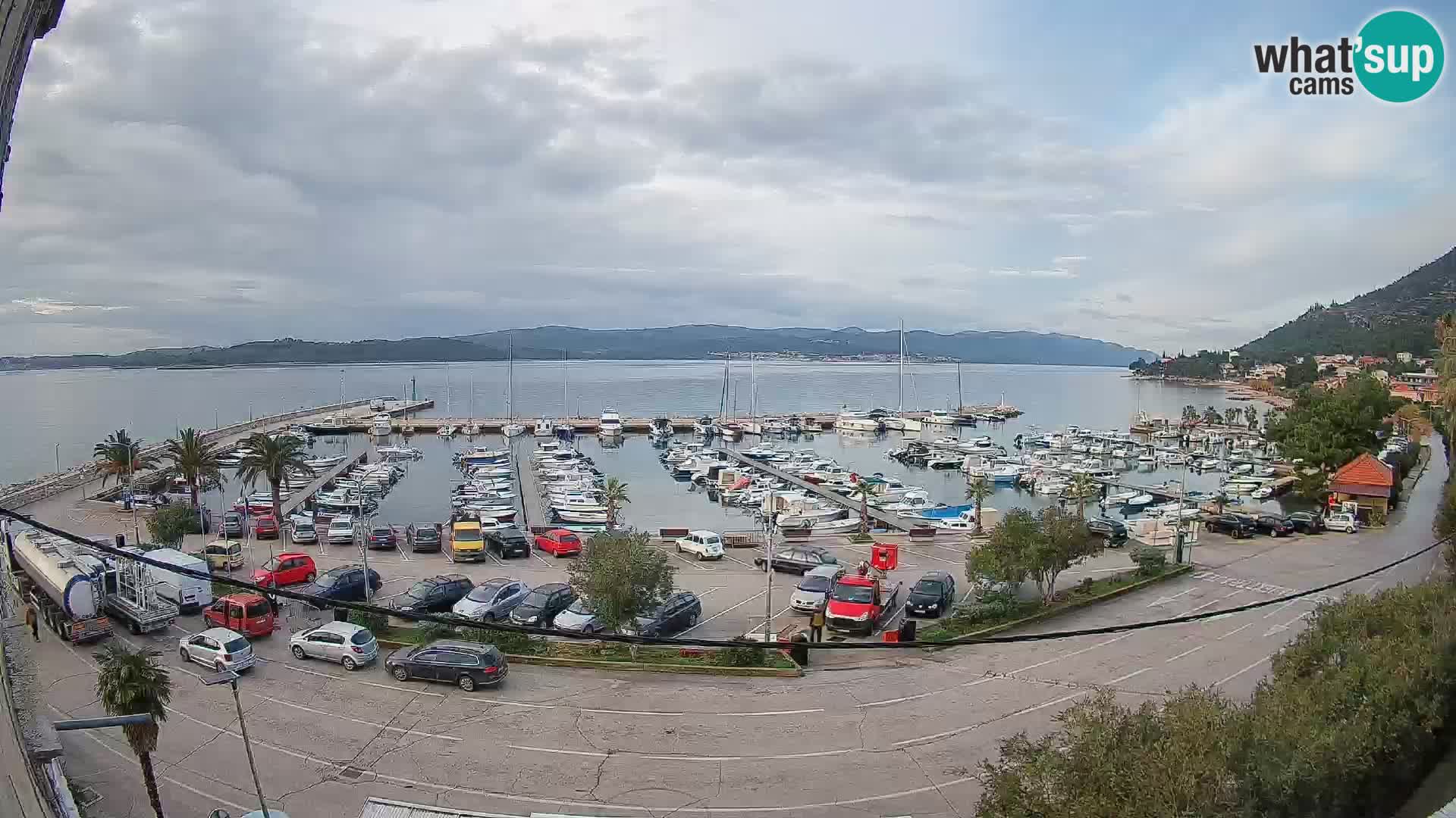 Webcam Orebić Riva – Ferry to Korčula Live