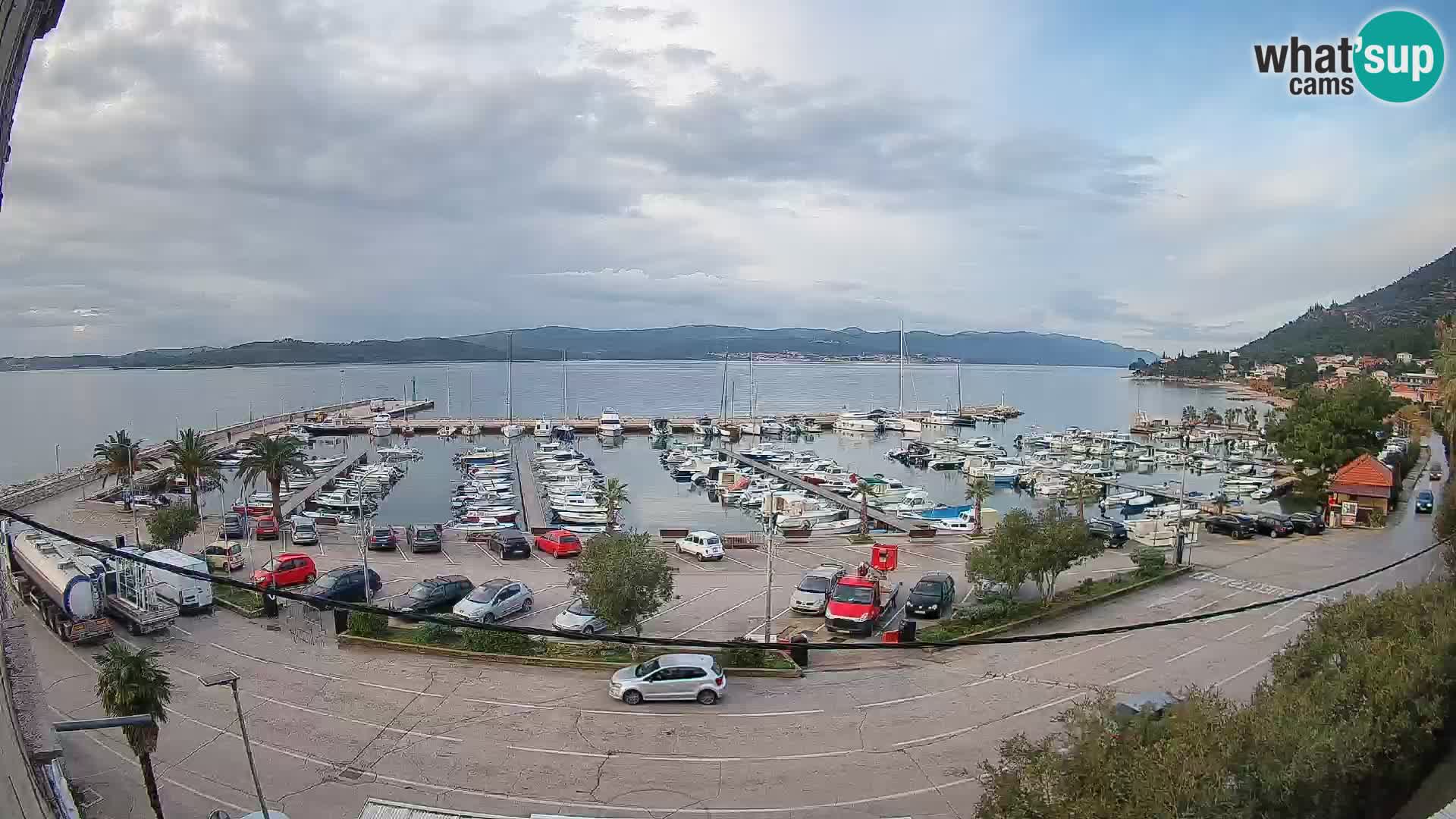 Web kamera Orebić Riva – Trajekt za Korčulu uživo