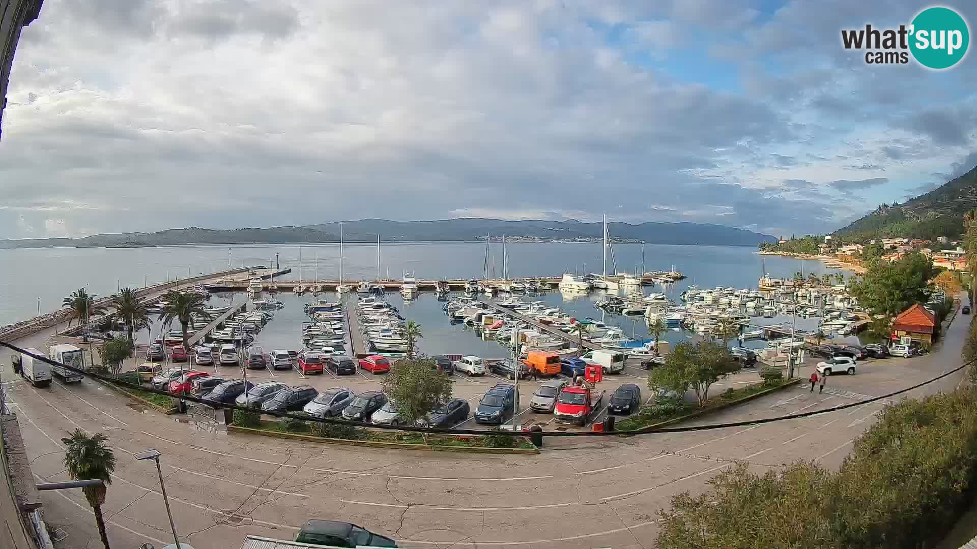 Webcam Orebić Riva – Ferry to Korčula Live