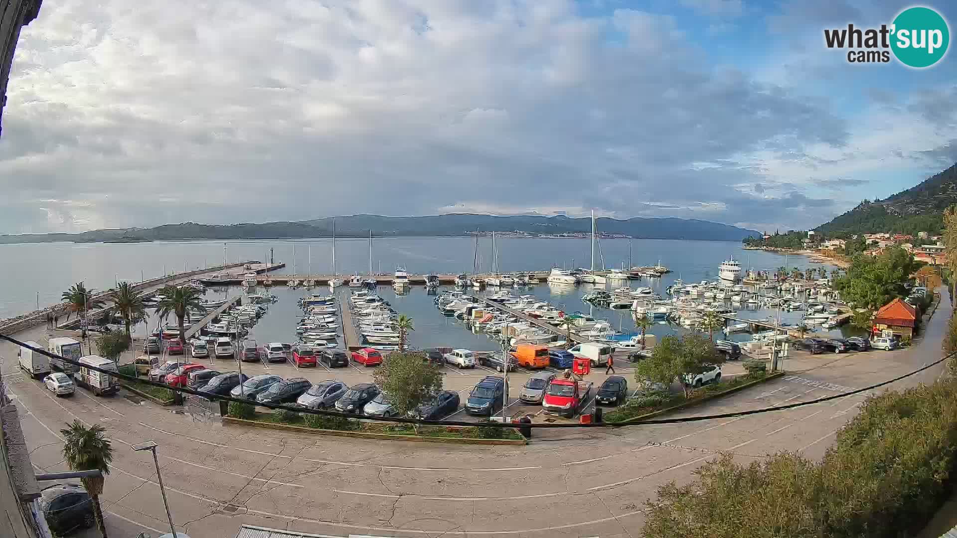Webcam Orebić Riva – Ferry vers Korčula en direct