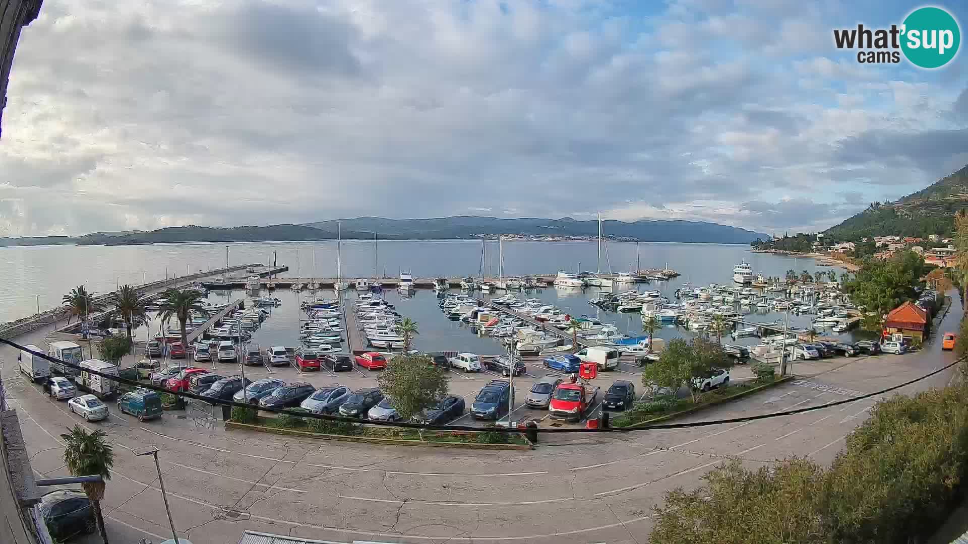 Webcam Orebić Riva – Ferry vers Korčula en direct