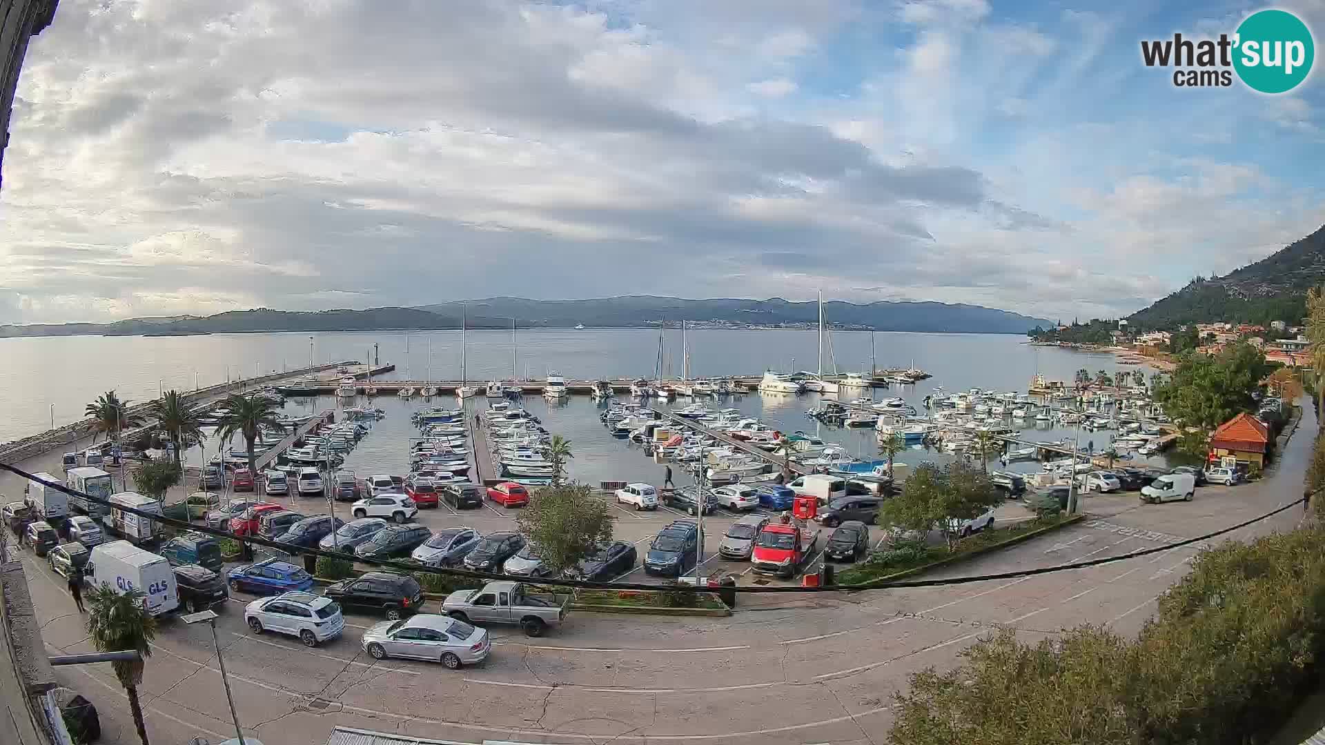 Webcam Orebić Uferpromenade – Fähre nach Korčula Live