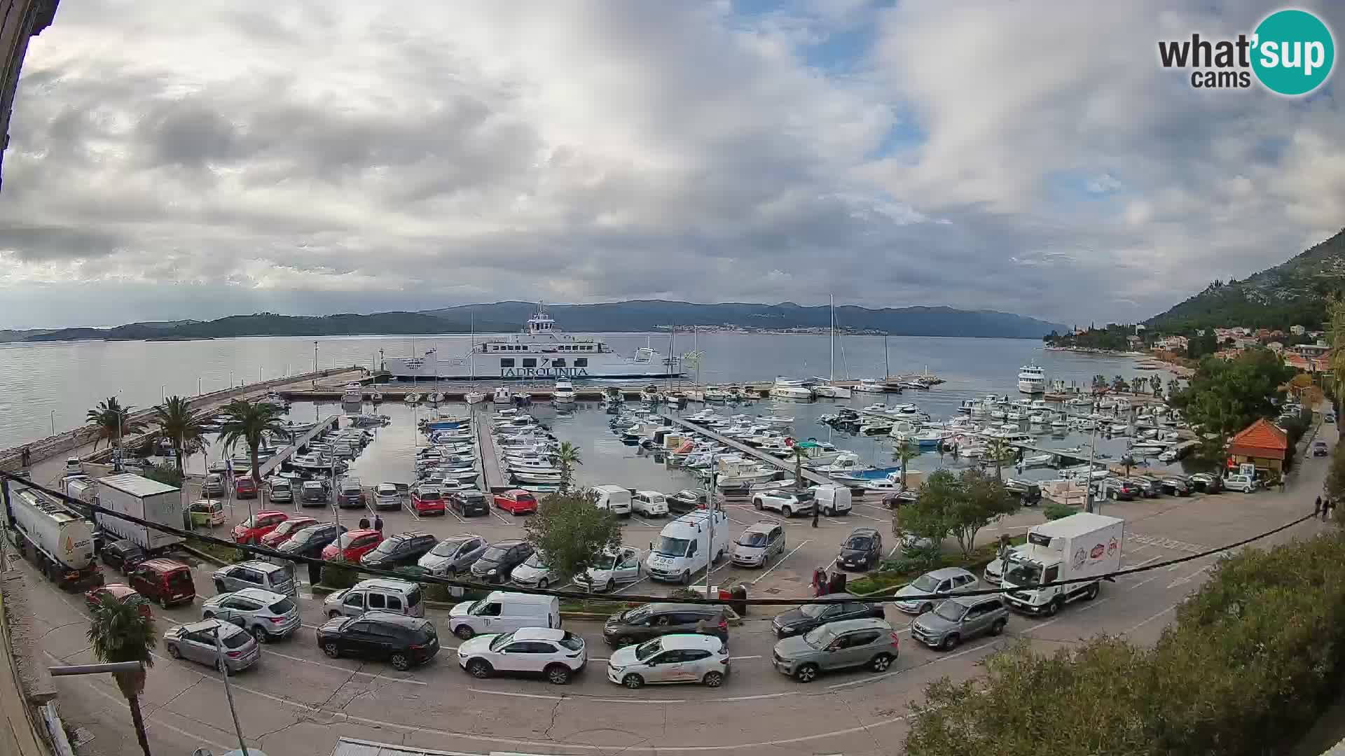 Webcam Orebić Riva – Ferry vers Korčula en direct