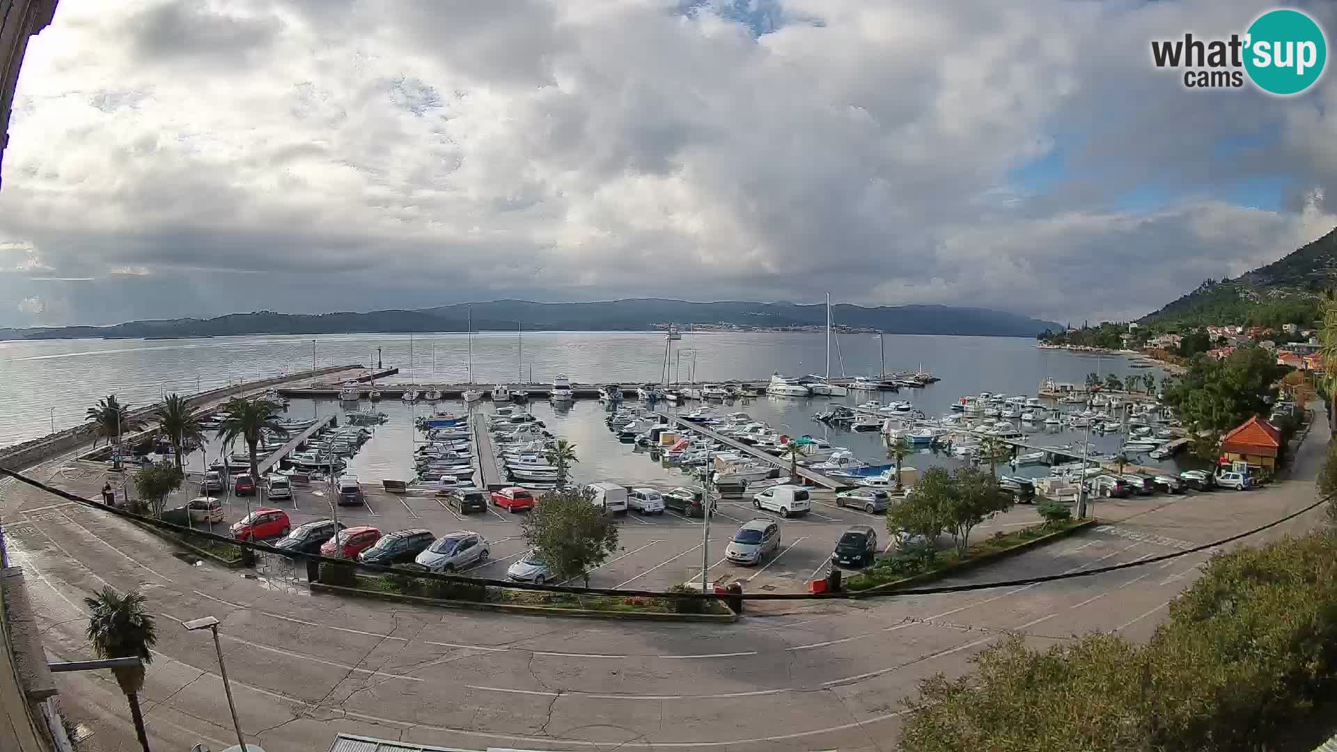 Webcam Orebić Riva – Ferry to Korčula Live
