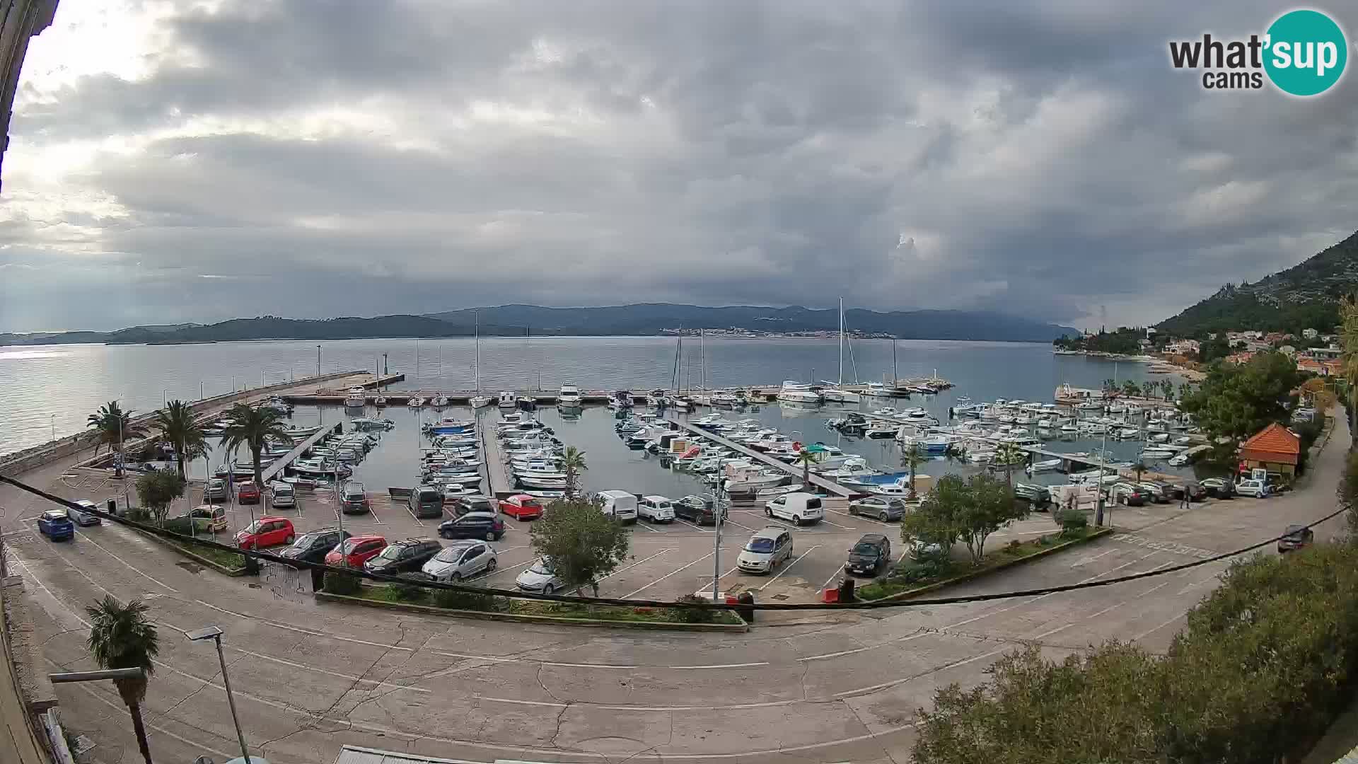 Spletna kamera Orebić Riva – Trajekt za Korčulo v živo