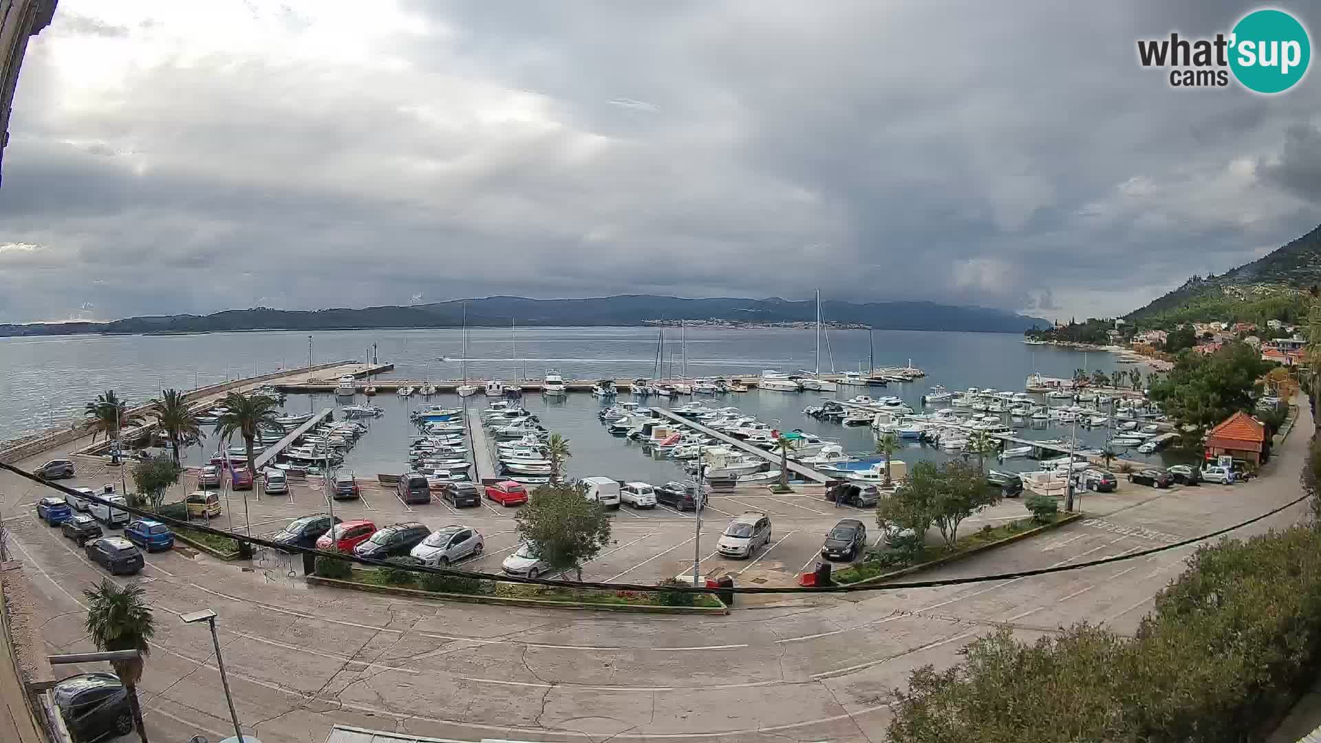 Webcam Orebić Riva – Ferry to Korčula Live