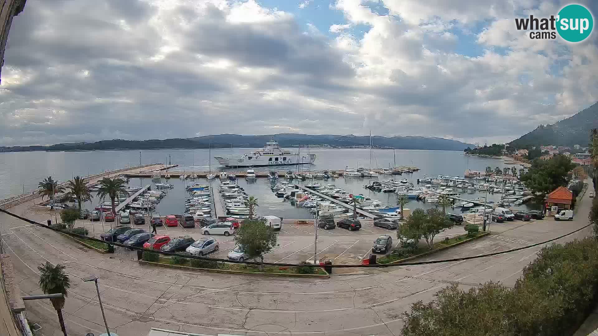 Webcam Orebić Riva – Ferry vers Korčula en direct