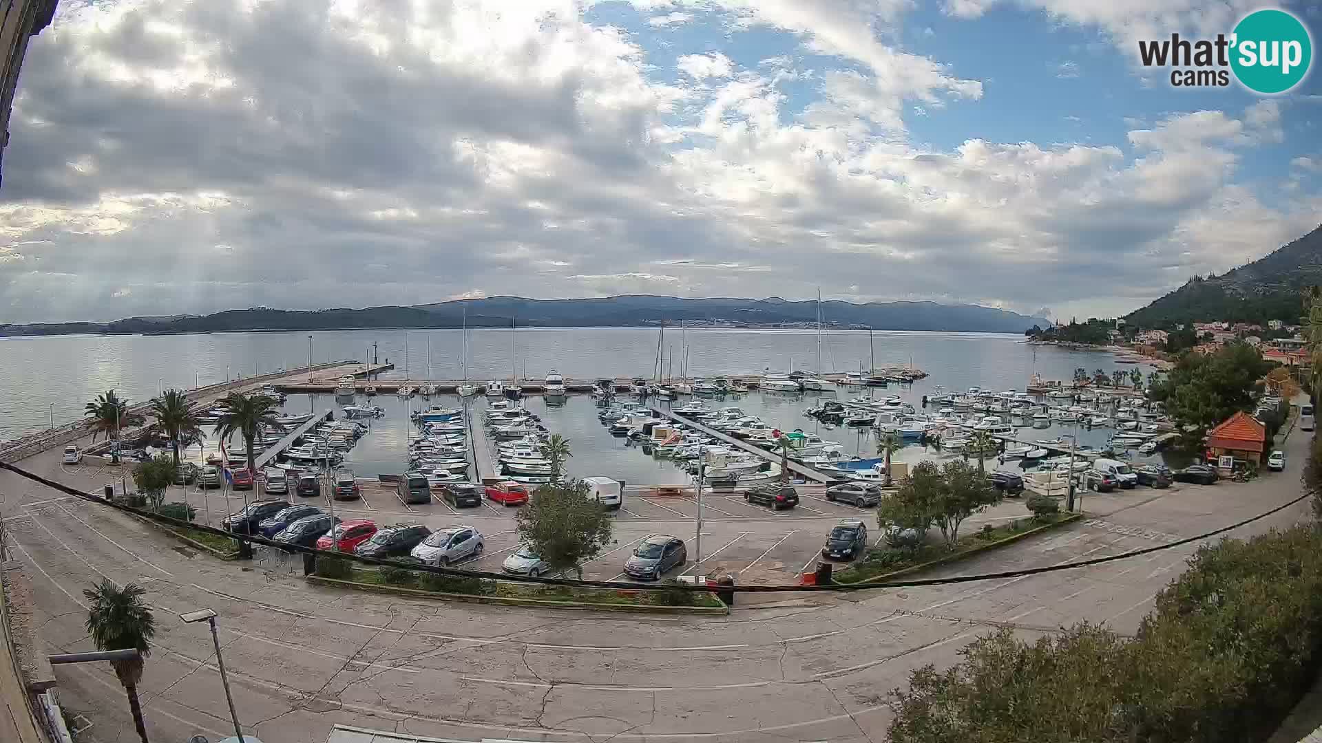 Webcam Orebić Riva – Ferry to Korčula Live