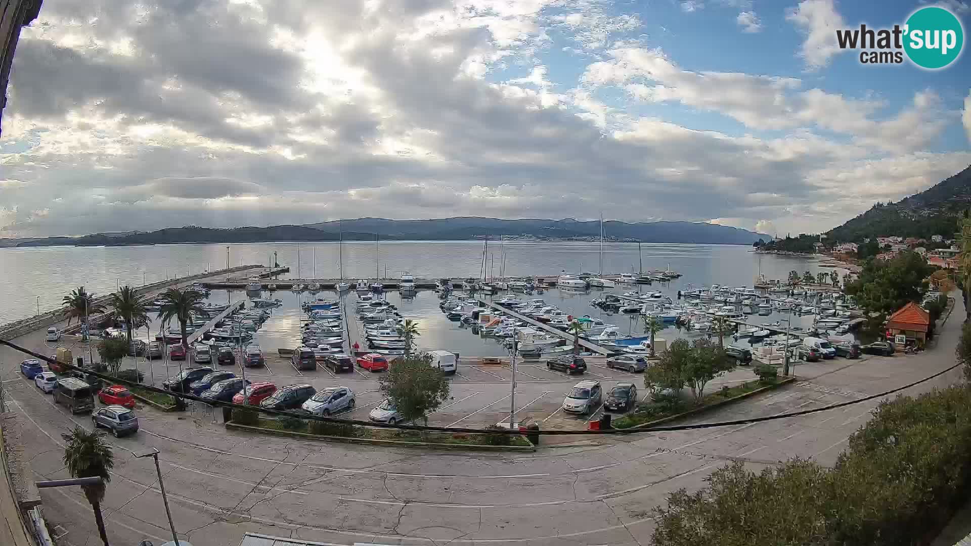 Webcam Orebić Riva – Ferry to Korčula Live