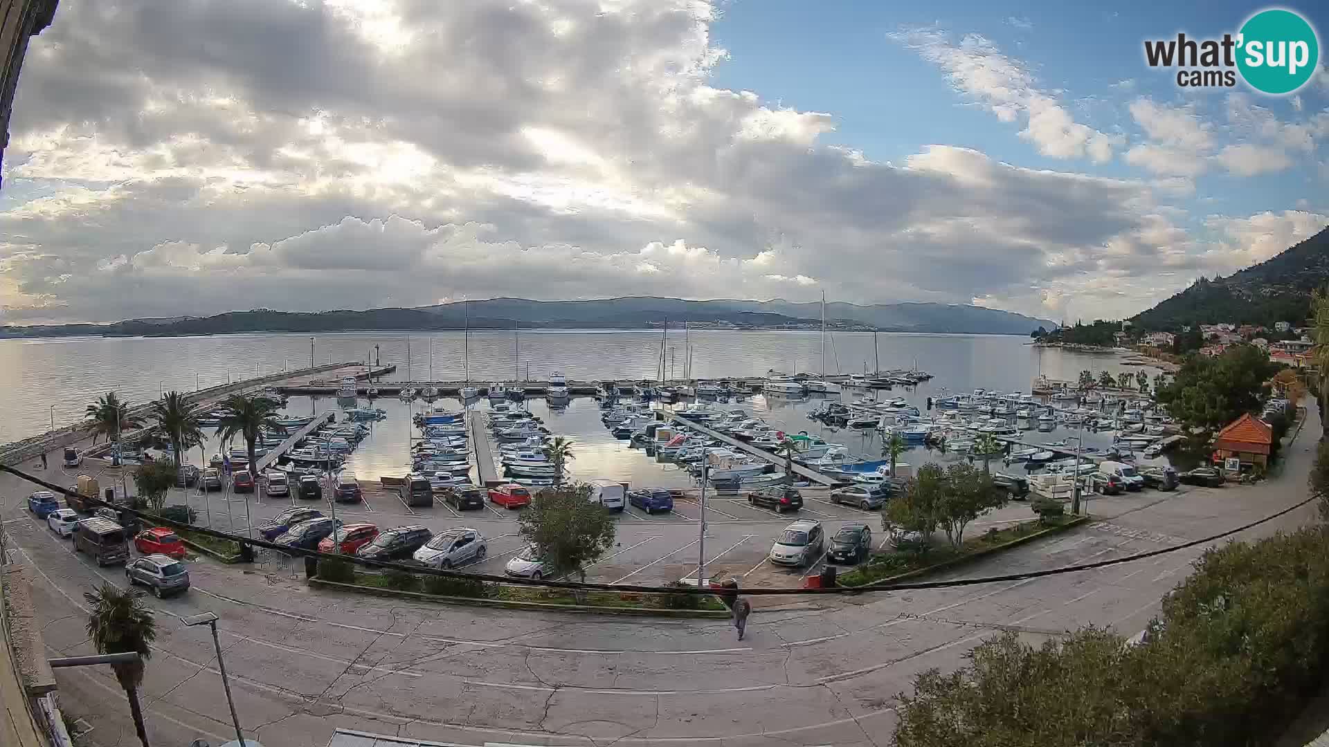 Webcam Orebić Uferpromenade – Fähre nach Korčula Live