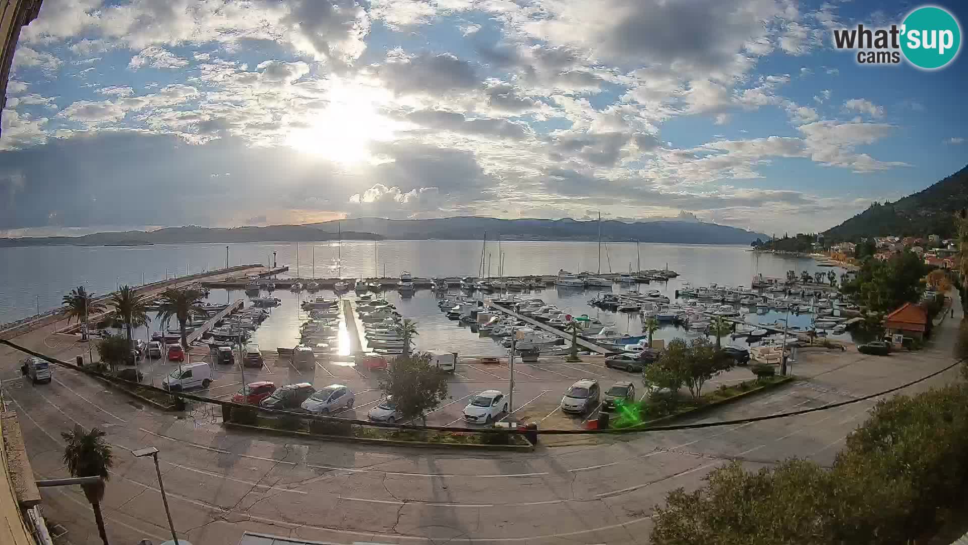 Web kamera Orebić Riva – Trajekt za Korčulu uživo