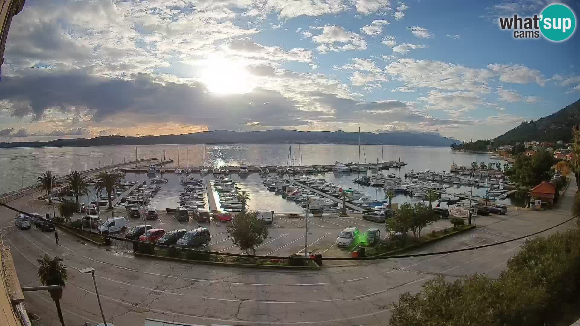 Webcam Orebić Riva – Ferry a Korčula en vivo
