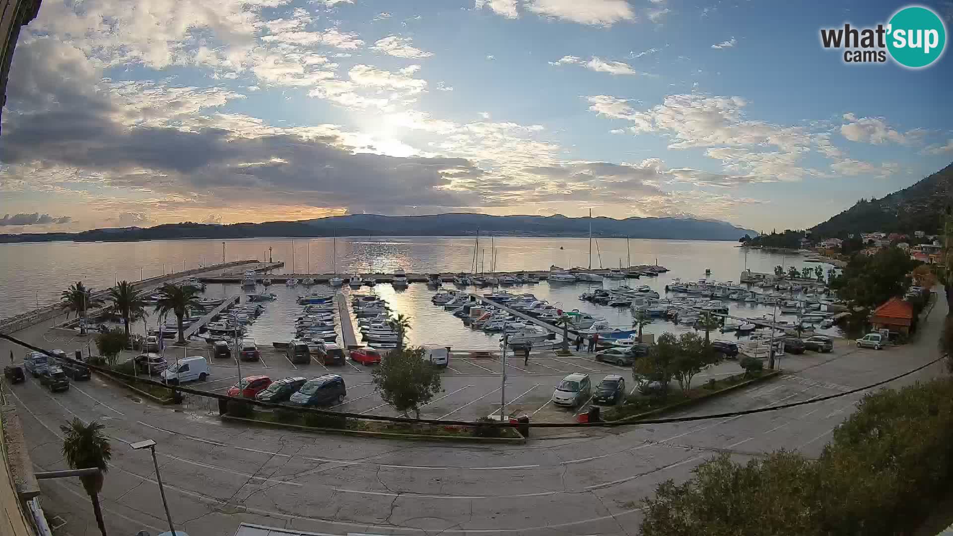 Webcam Orebić Riva – Ferry vers Korčula en direct
