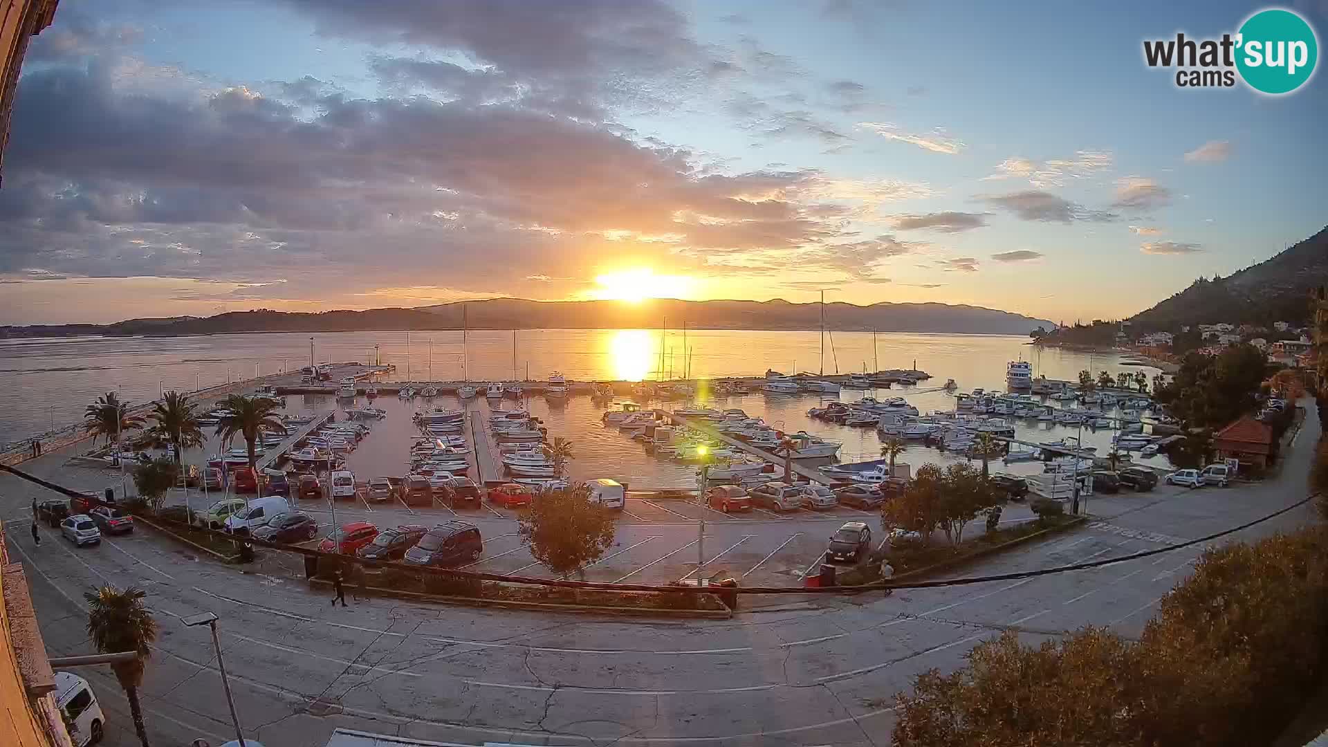 Webcam Orebić Riva – Ferry vers Korčula en direct