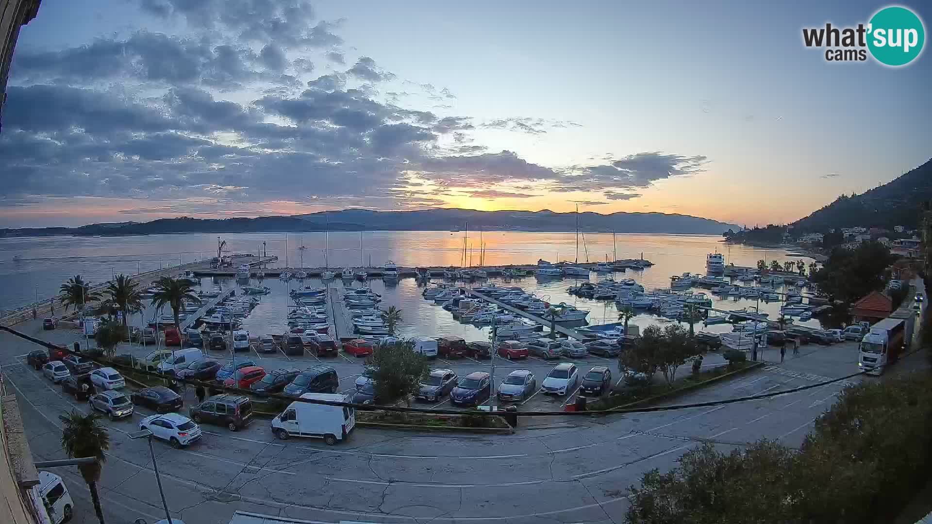 Webcam Orebić Riva – Ferry vers Korčula en direct