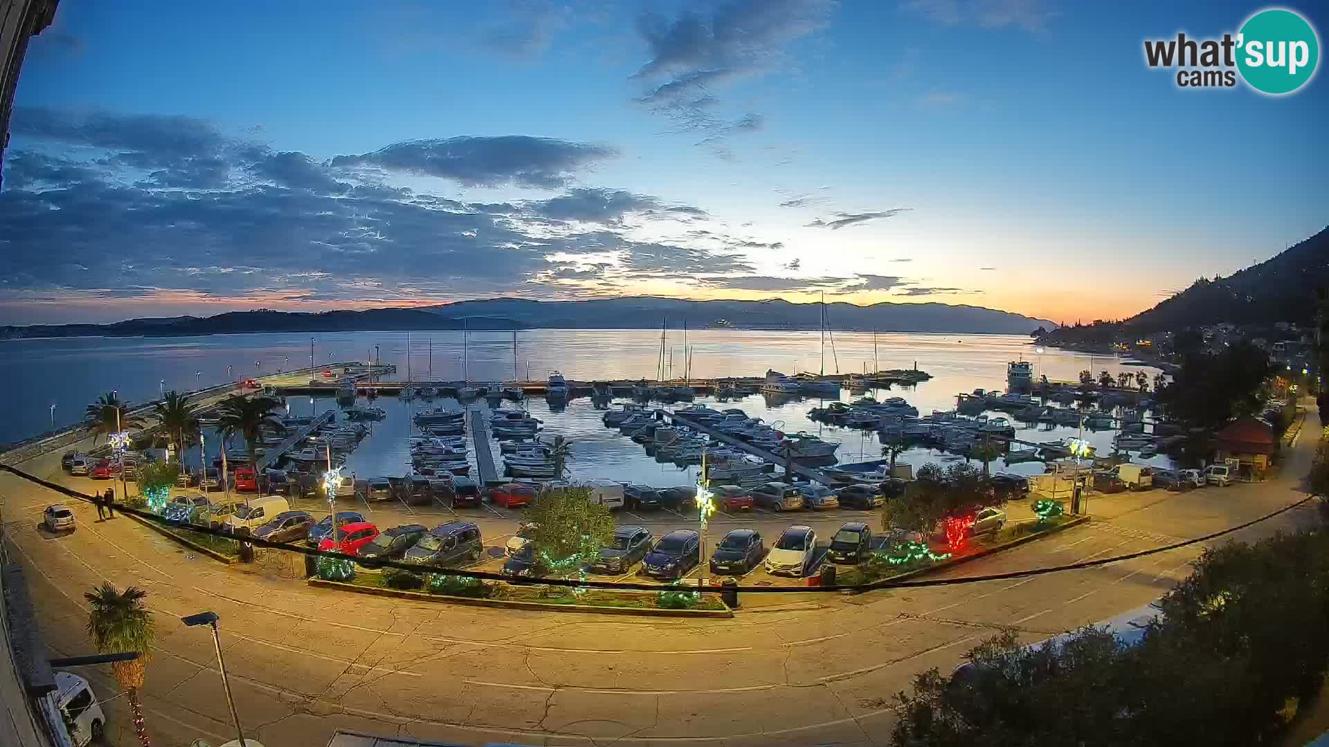 Webcam Orebić Riva – Ferry vers Korčula en direct