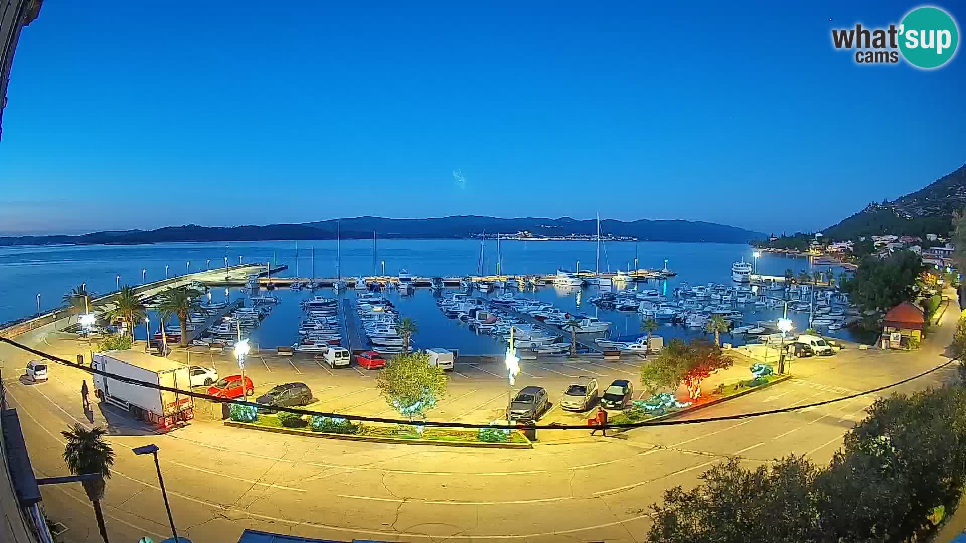 Webcam Orebić Uferpromenade – Fähre nach Korčula Live