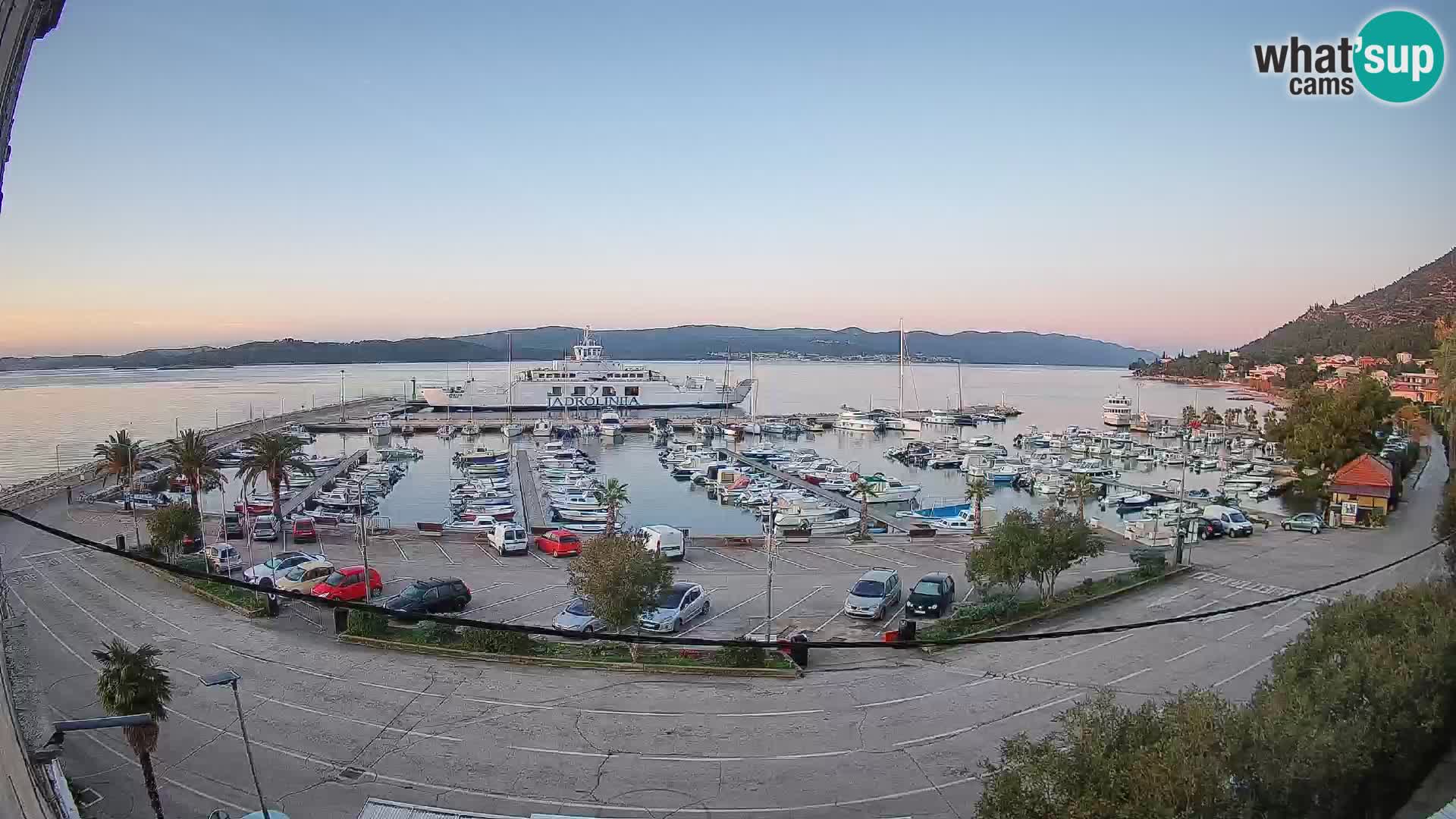 Webcam Orebić Riva – Ferry vers Korčula en direct