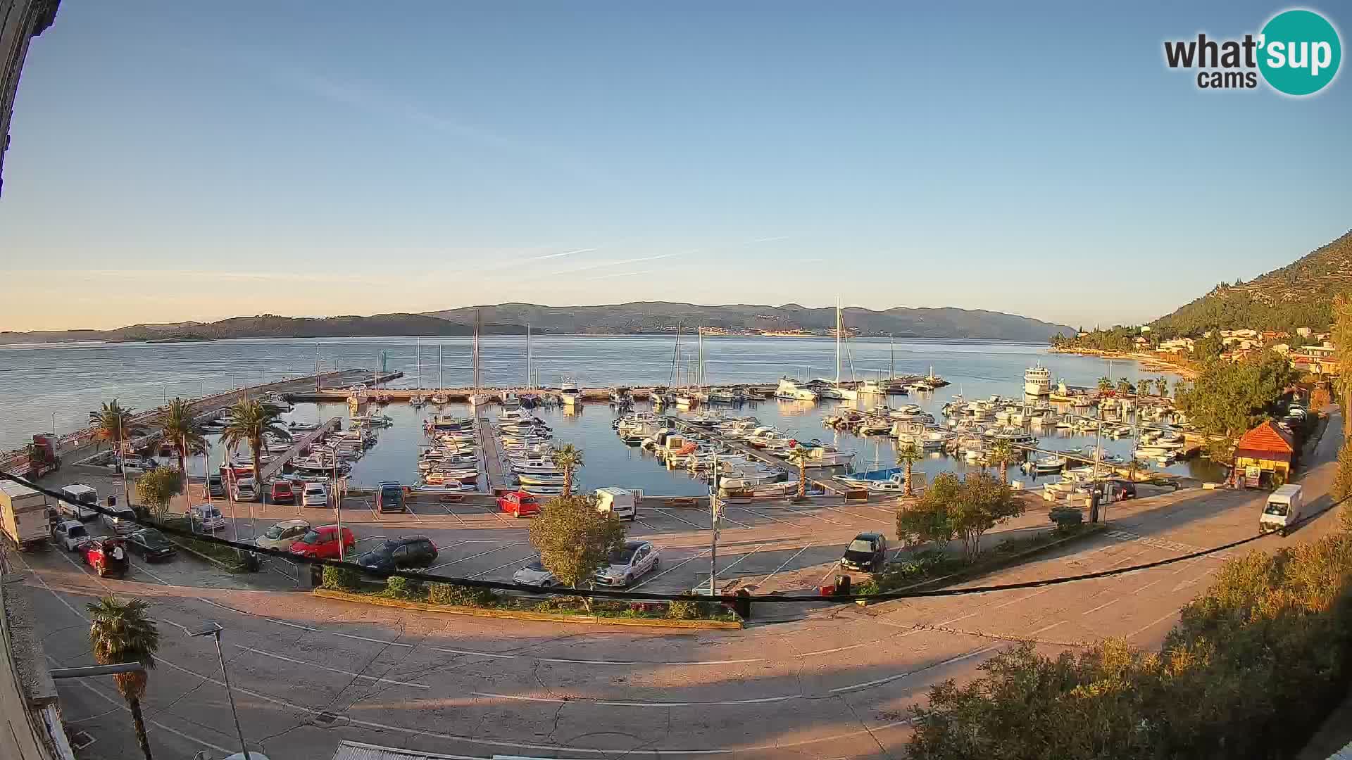 Webcam Orebić Riva – Ferry to Korčula Live