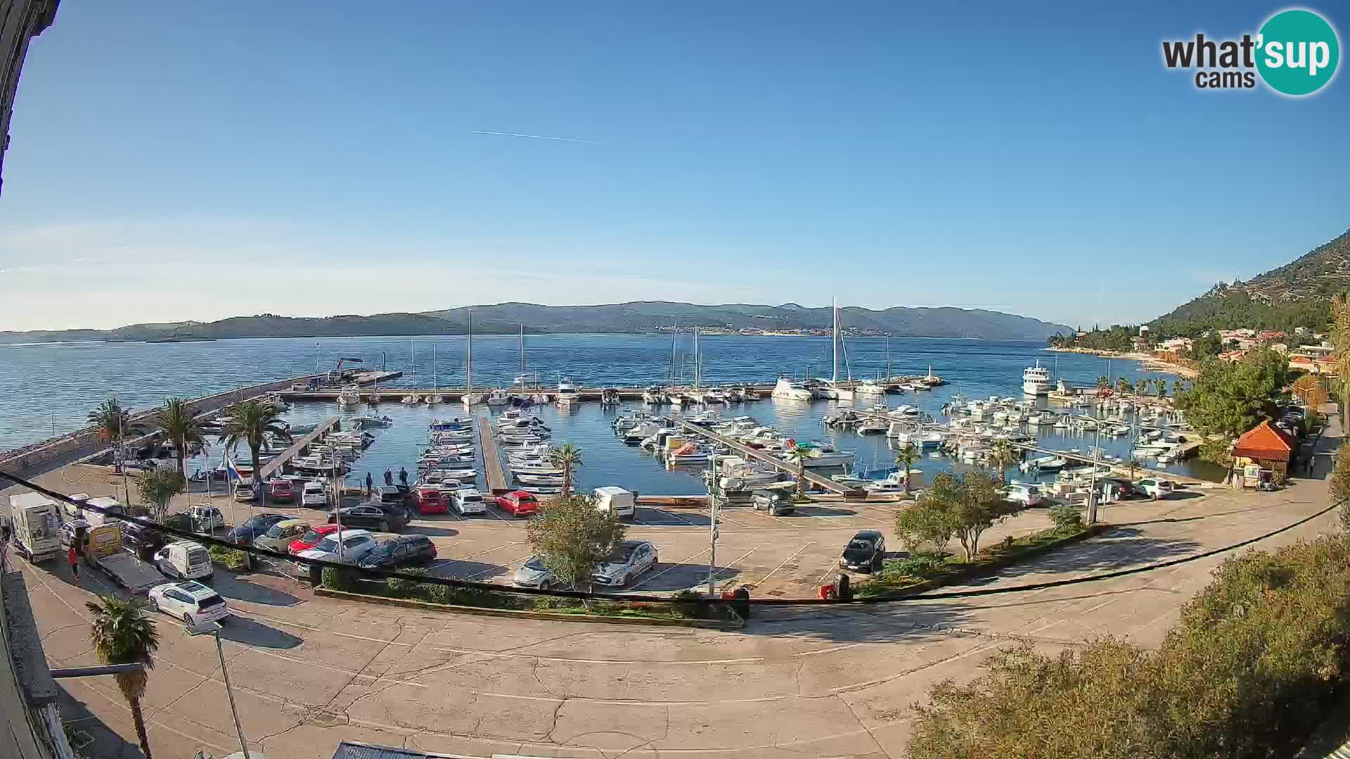 Webcam Orebić Riva – Ferry to Korčula Live
