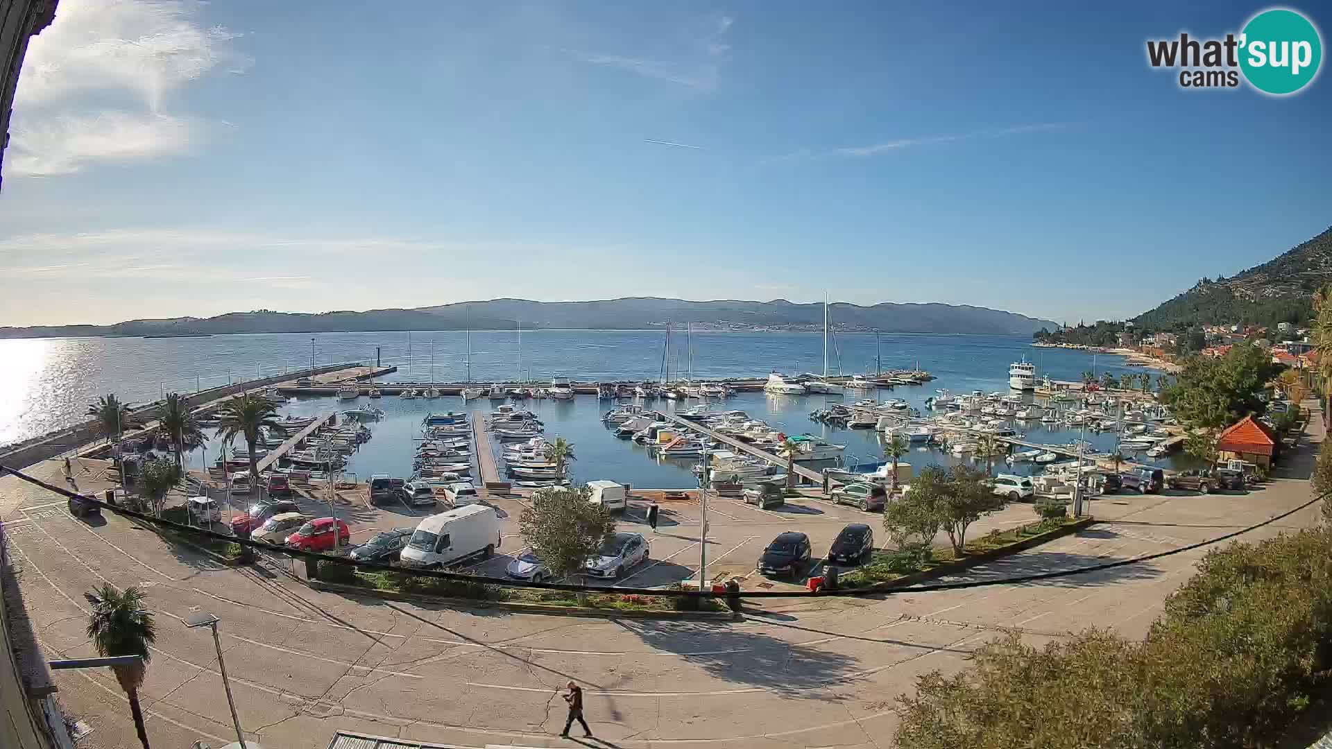 Web kamera Orebić Riva – Trajekt za Korčulu uživo