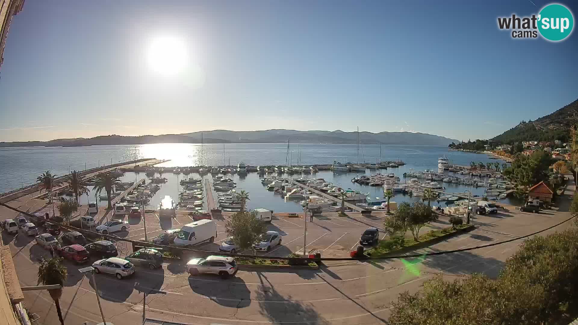 Webcam Orebić Riva – Ferry to Korčula Live