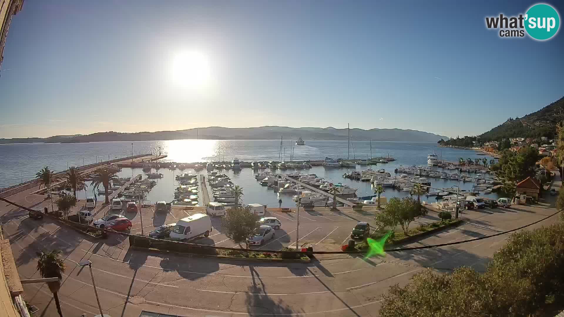 Webcam Orebić Riva – Ferry a Korčula en vivo