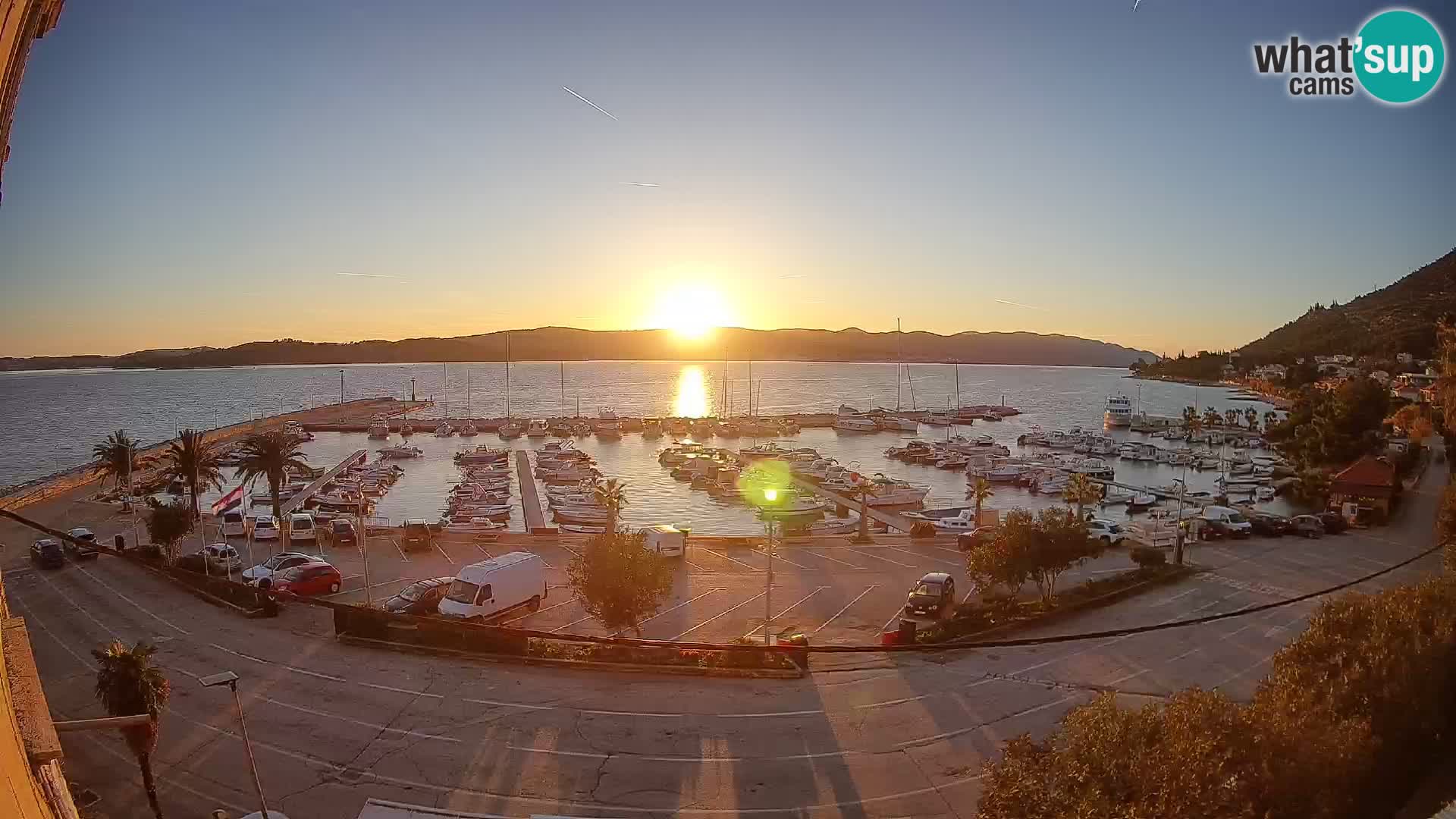 Webcam Orebić Uferpromenade – Fähre nach Korčula Live