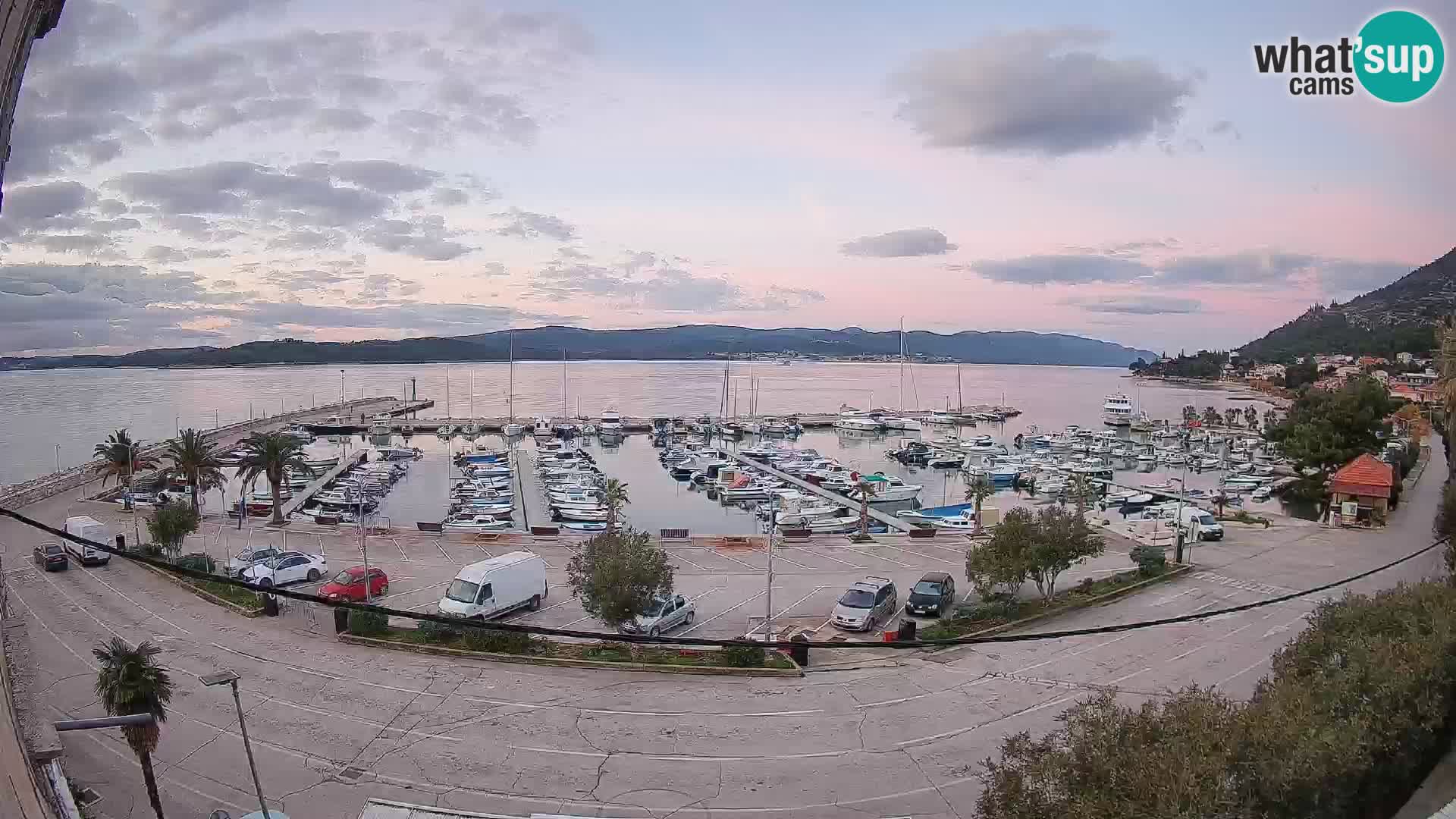Webcam Orebić Riva – Ferry to Korčula Live