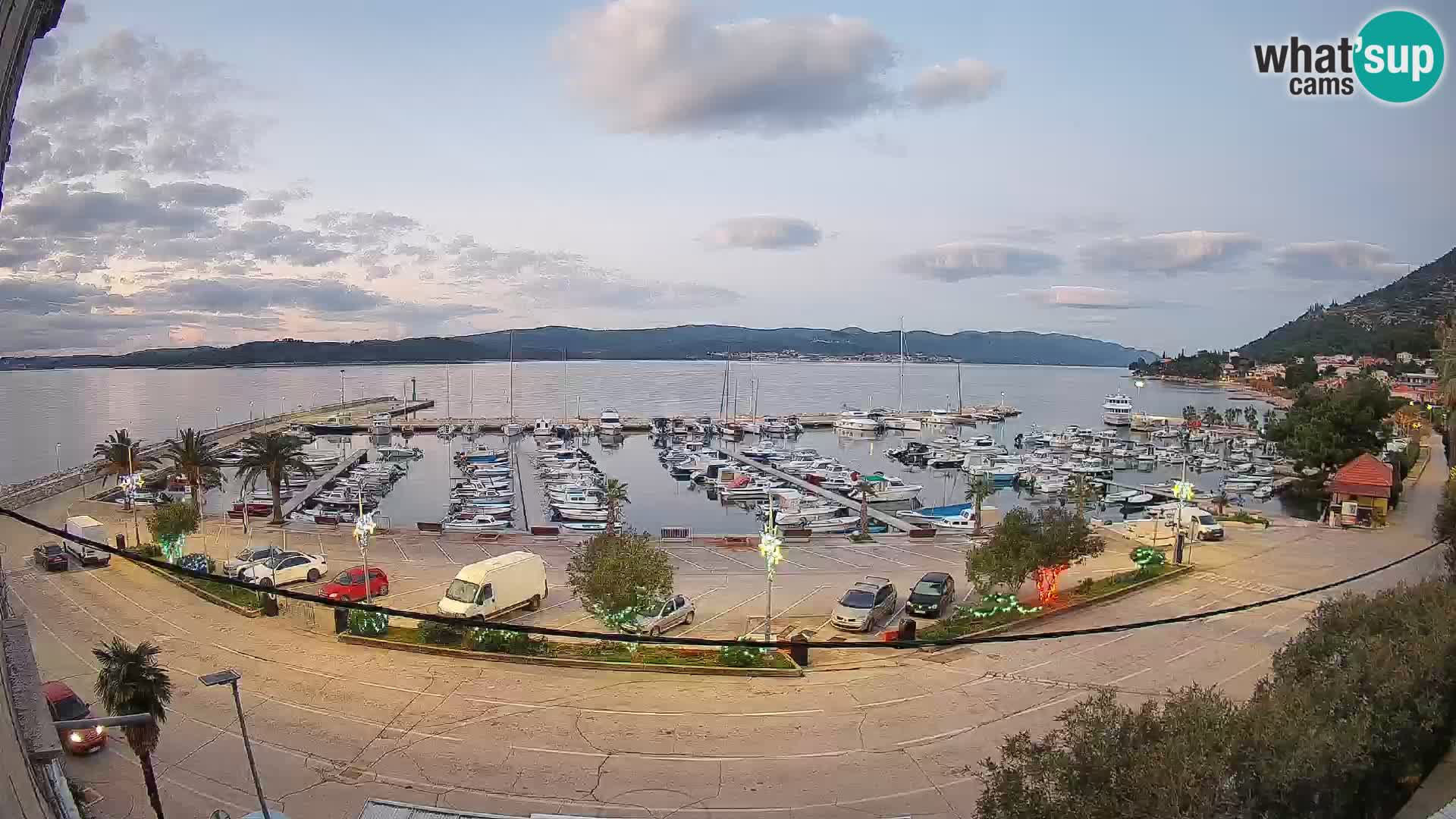 Webcam Orebić Uferpromenade – Fähre nach Korčula Live