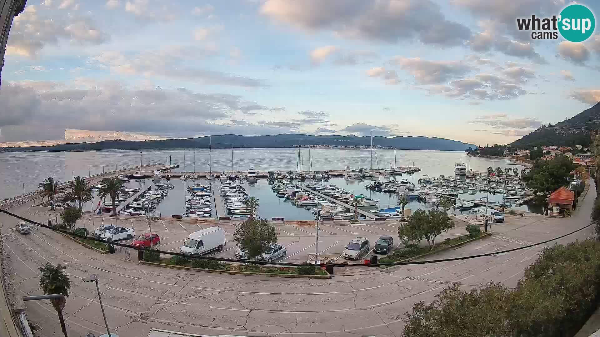 Webcam Orebić Riva – Ferry to Korčula Live