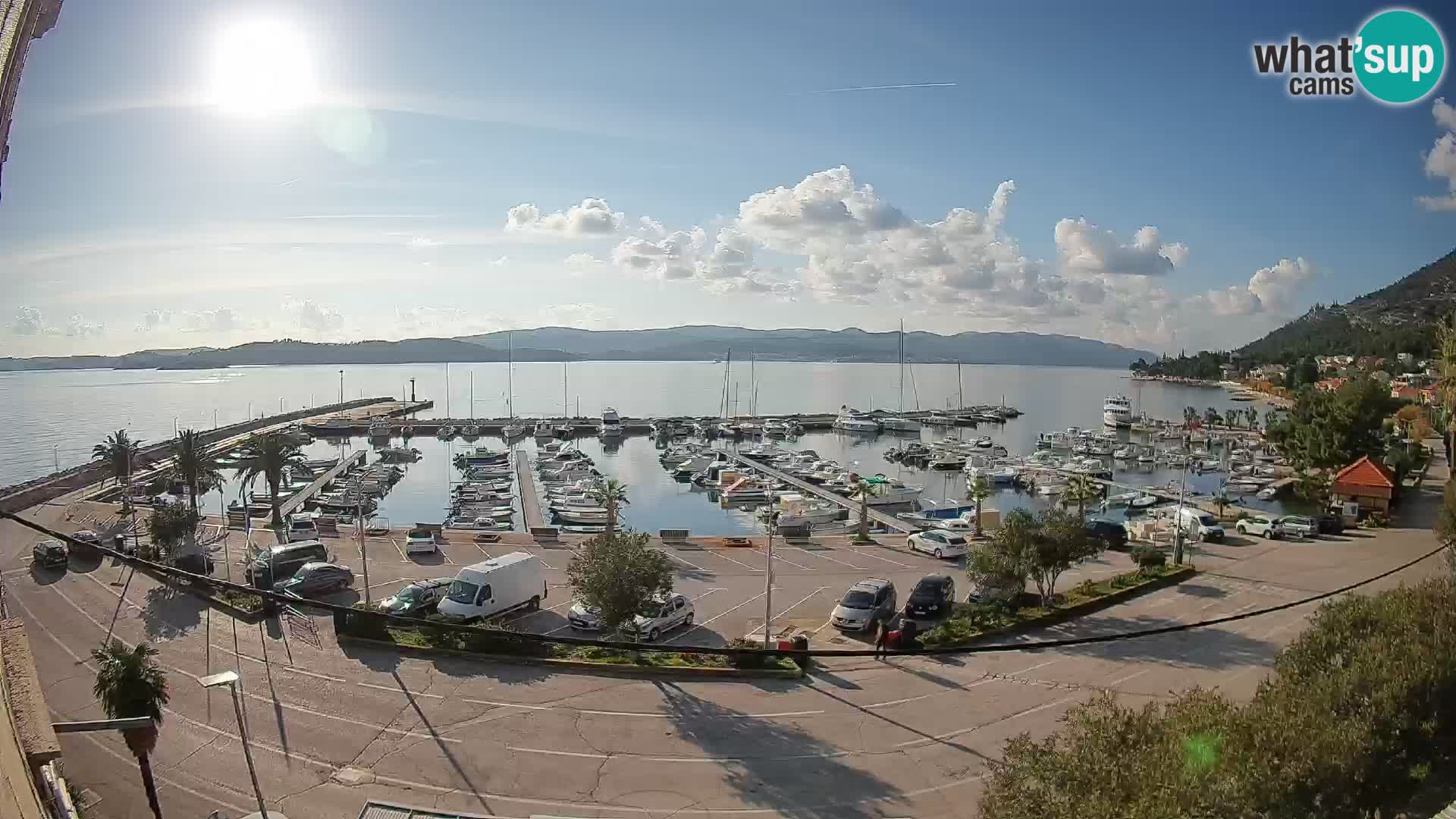 Webcam Orebić Riva – Ferry to Korčula Live