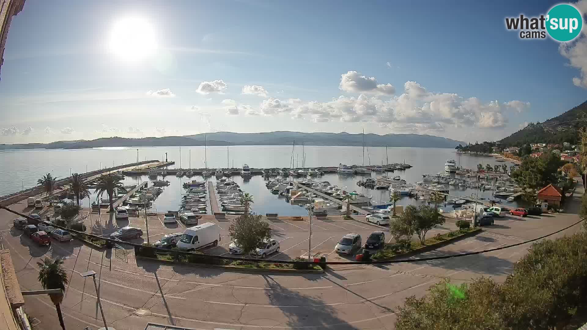 Webcam Orebić Riva – Ferry to Korčula Live