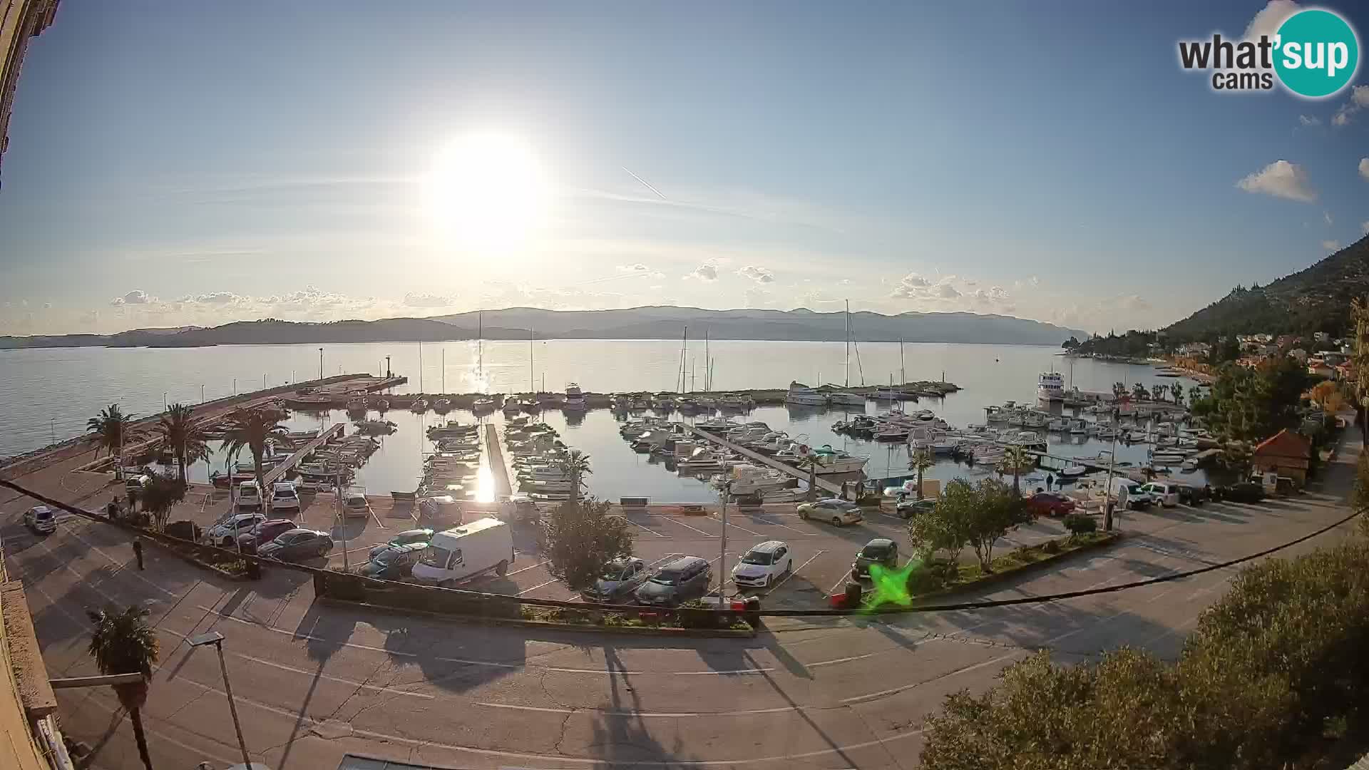 Spletna kamera Orebić Riva – Trajekt za Korčulo v živo