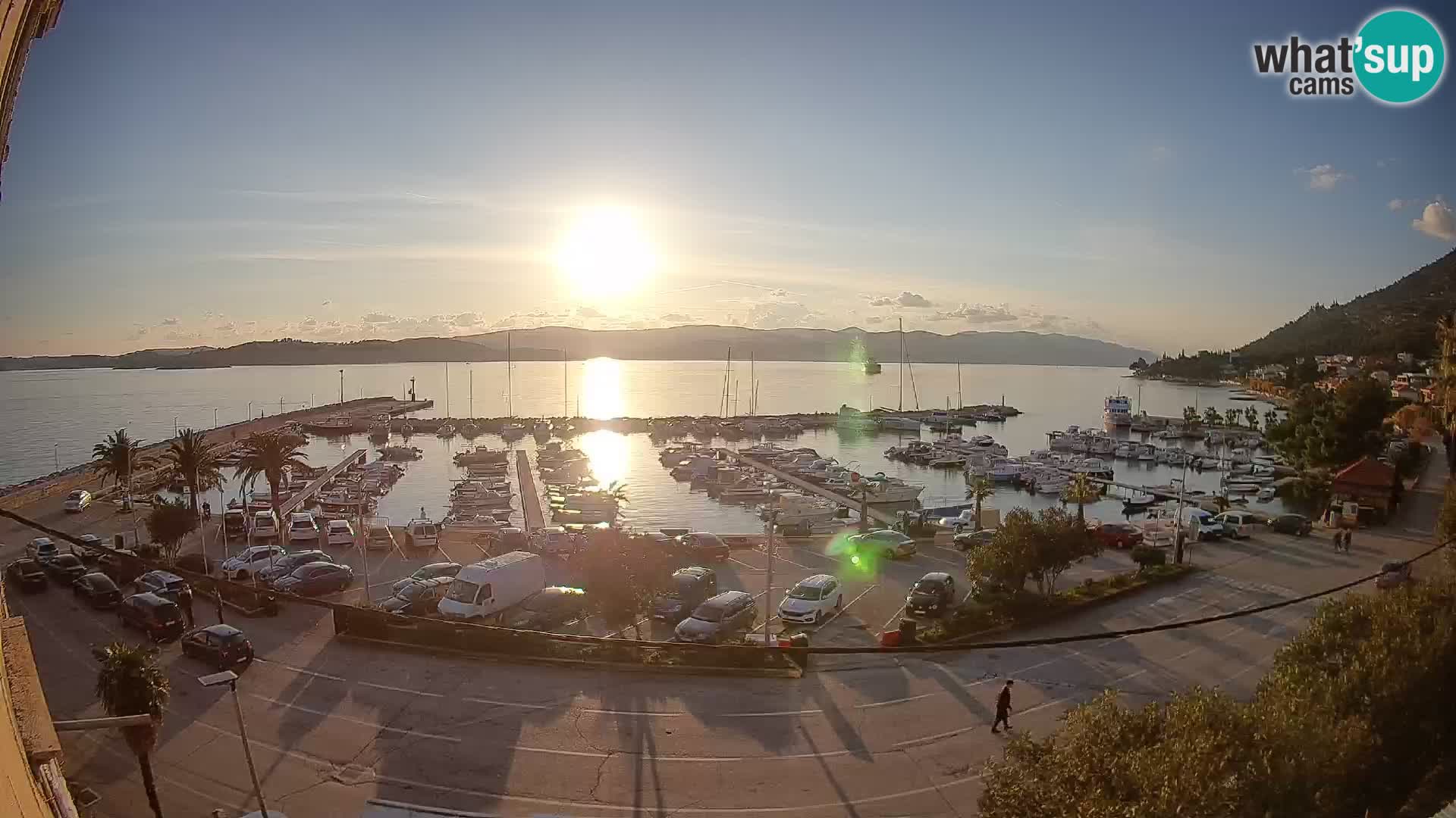 Webcam Orebić Uferpromenade – Fähre nach Korčula Live