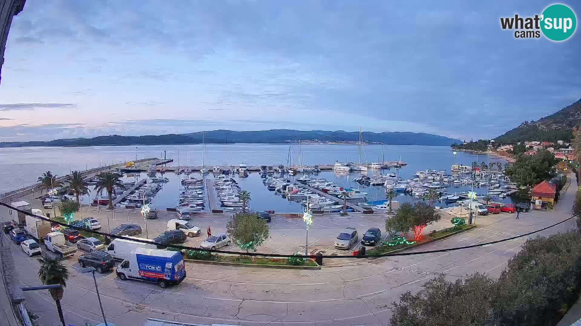 Webcam Orebić Riva – Ferry vers Korčula en direct