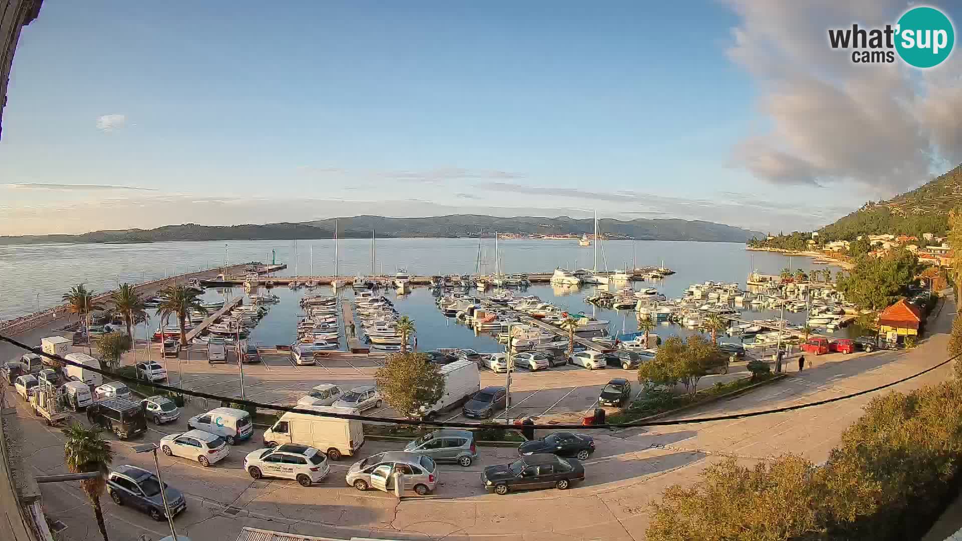 Webcam Orebić Riva – Ferry to Korčula Live