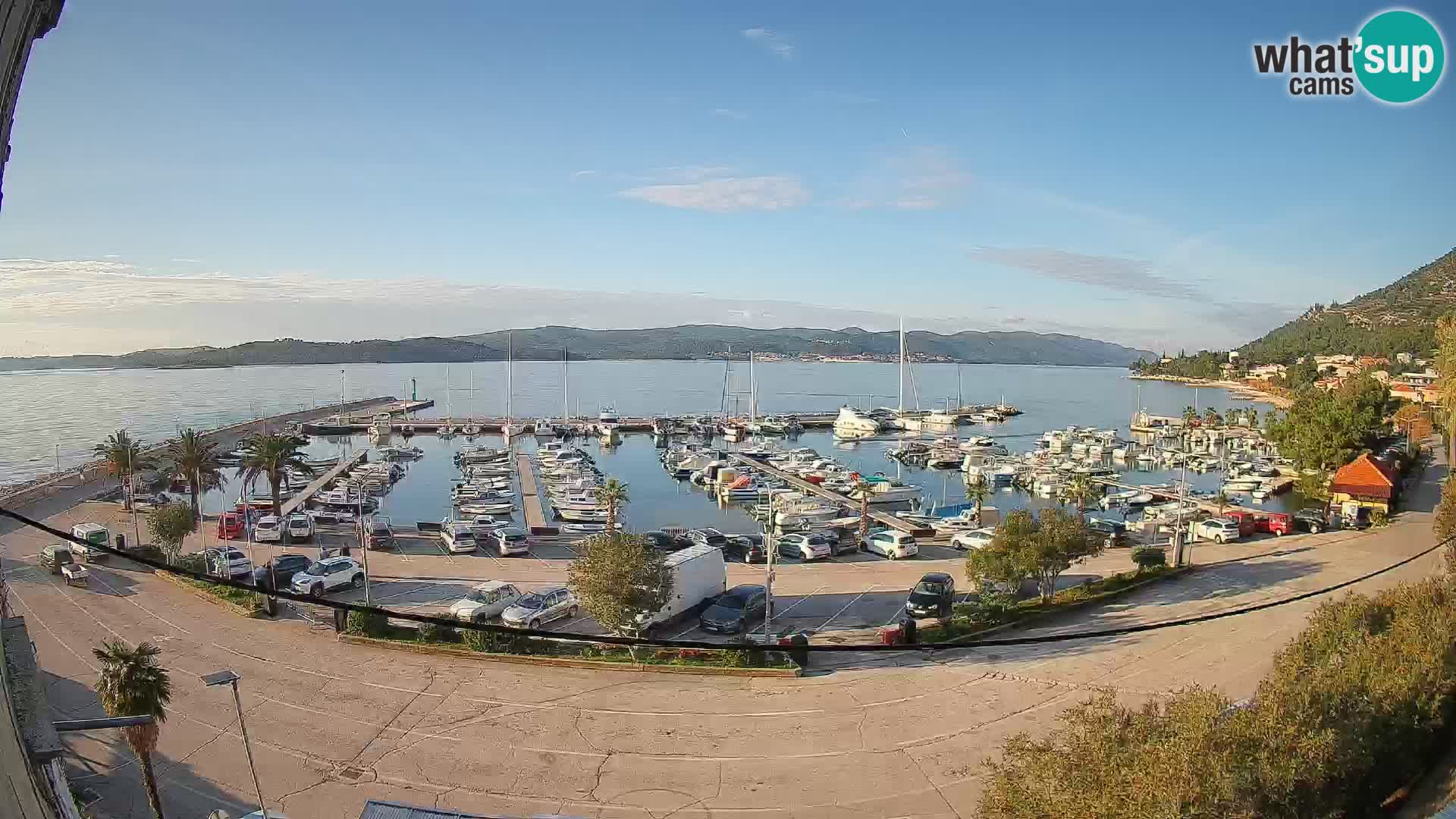 Webcam Orebić Uferpromenade – Fähre nach Korčula Live