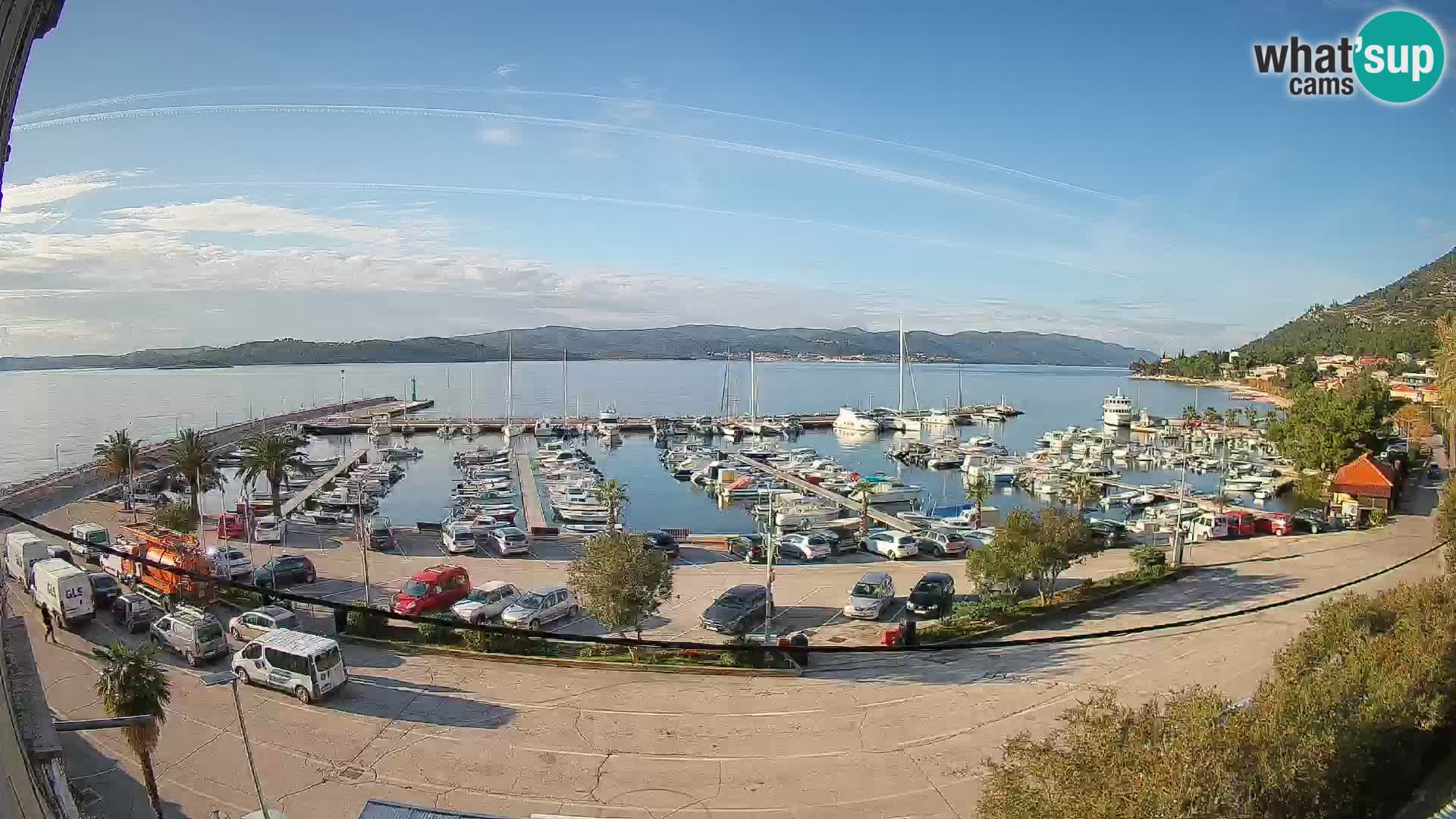 Webcam Orebić Riva – Ferry vers Korčula en direct